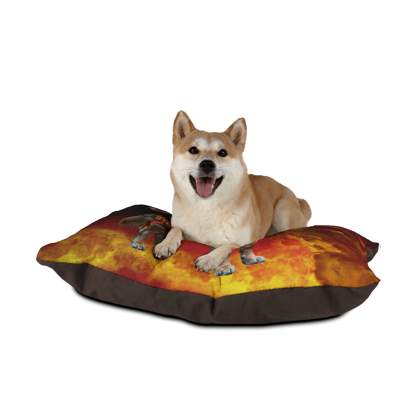Leo Zodiac Dog Bed ā Fiery Golden Retriever Celestial Pet Cushion & Astrology Dog Bed