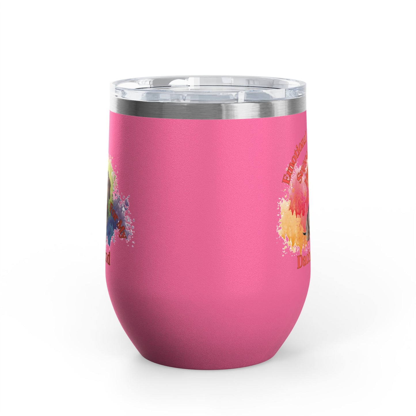 Emotional Support Human for my Dachshund, Wire Haired, Wine Tumbler