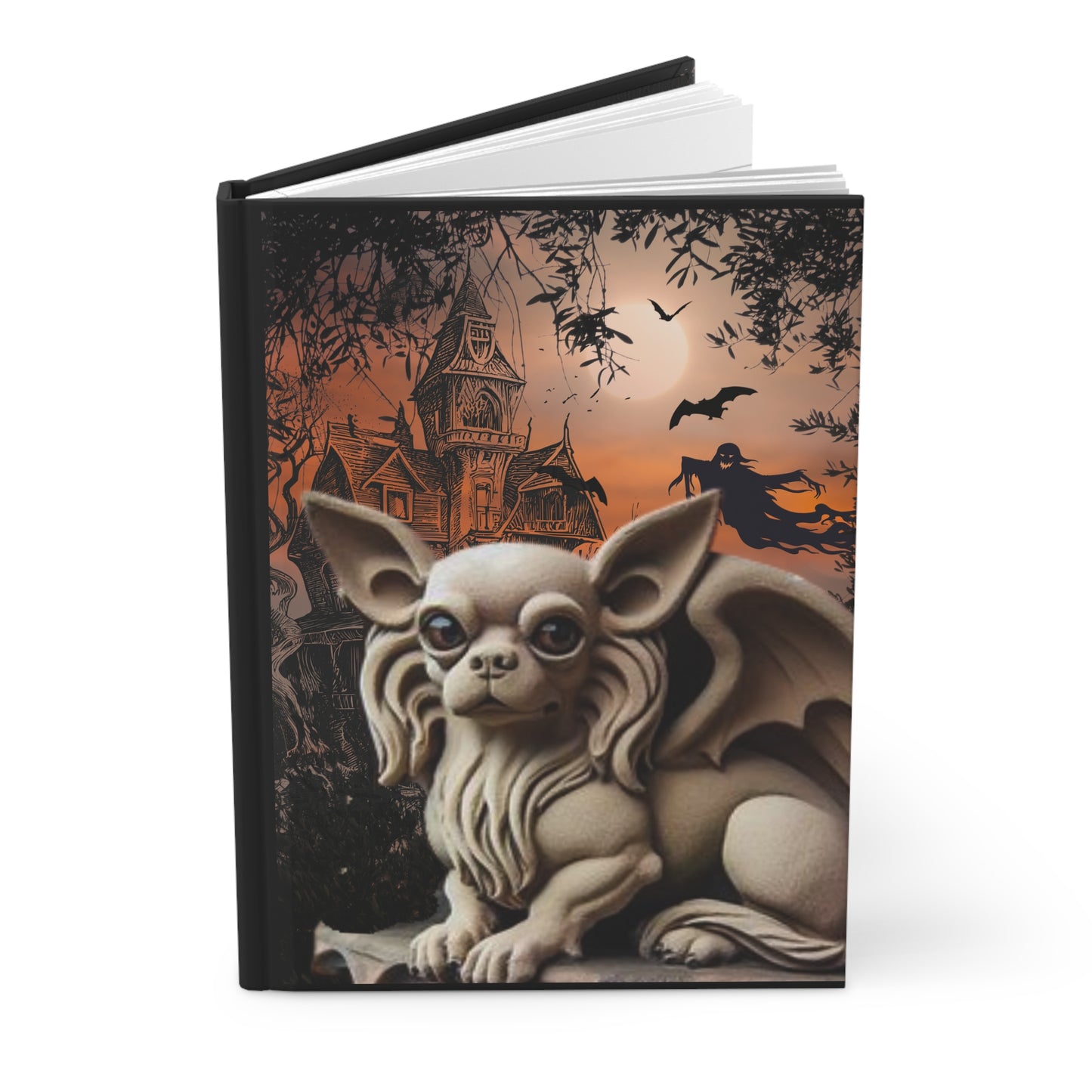Chihuahua Garagoyle Hardcover Journal Matte