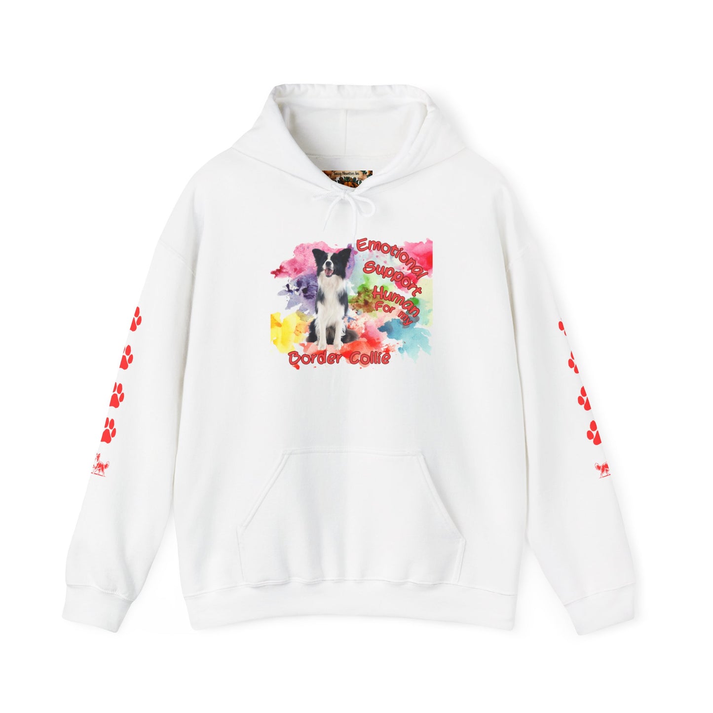 Emotional Support Human for my Border Collie Hoodie