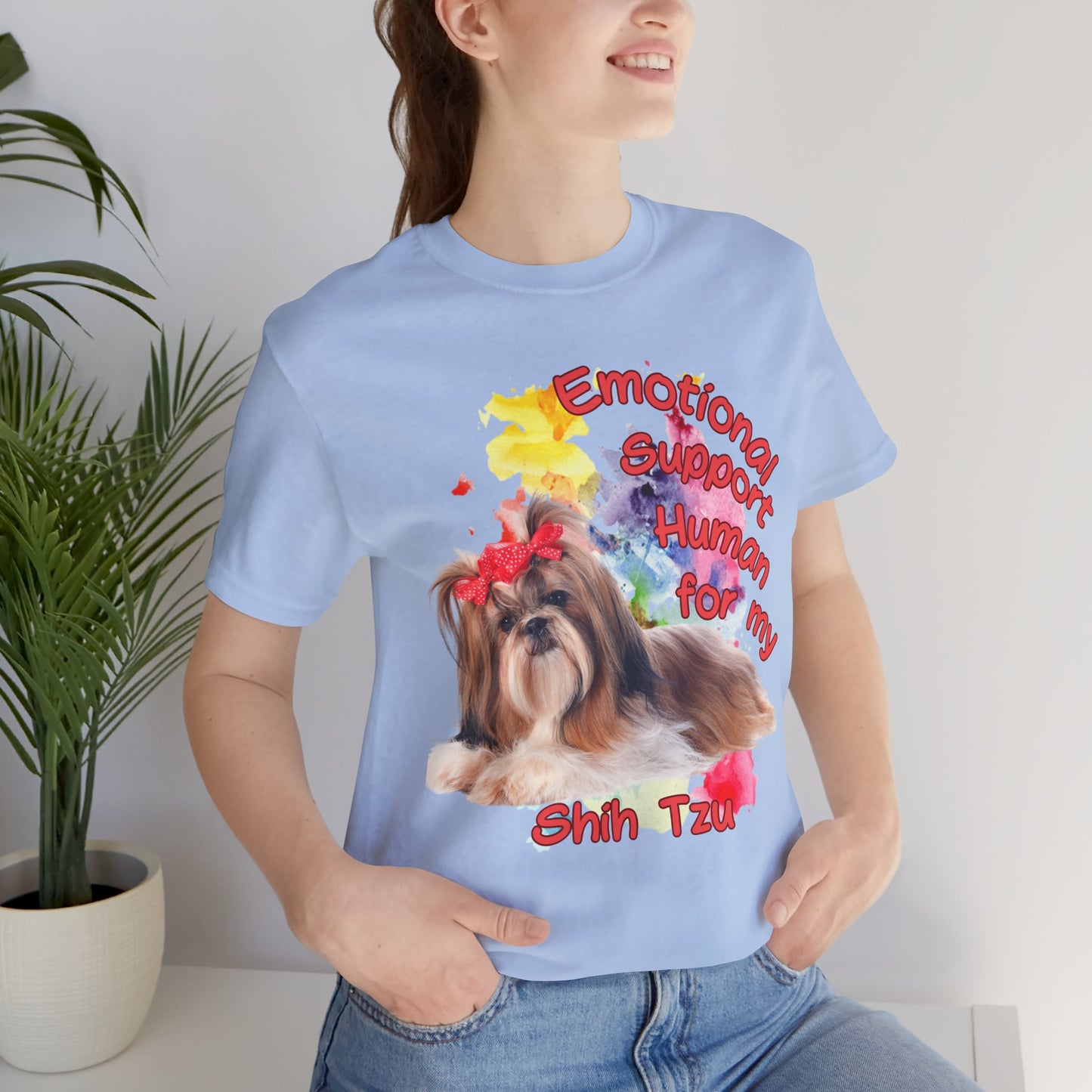 Emotional Support Human Shih Tzu Tee