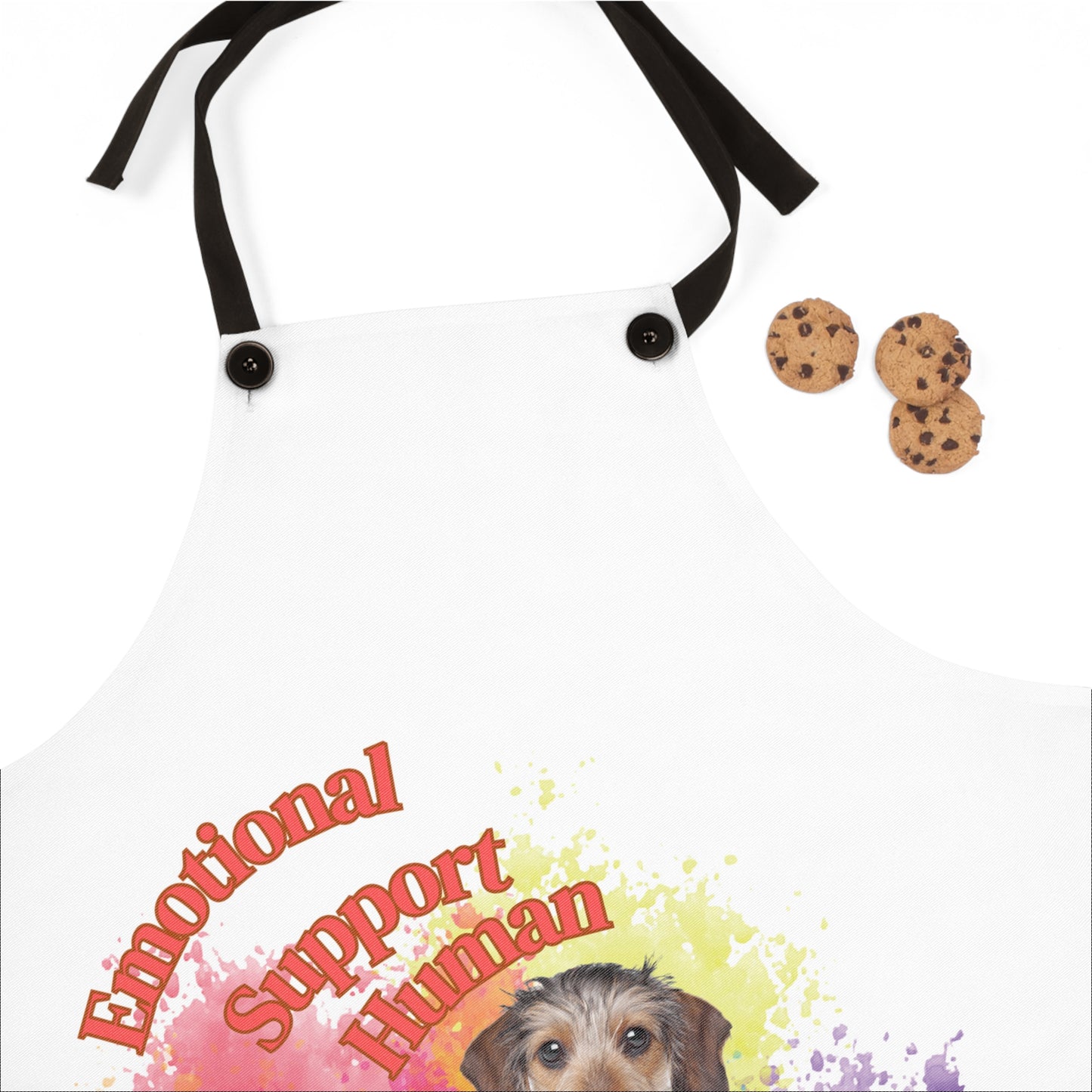 Emotional Support Human for my Dachshund, Wire Haired, Apron