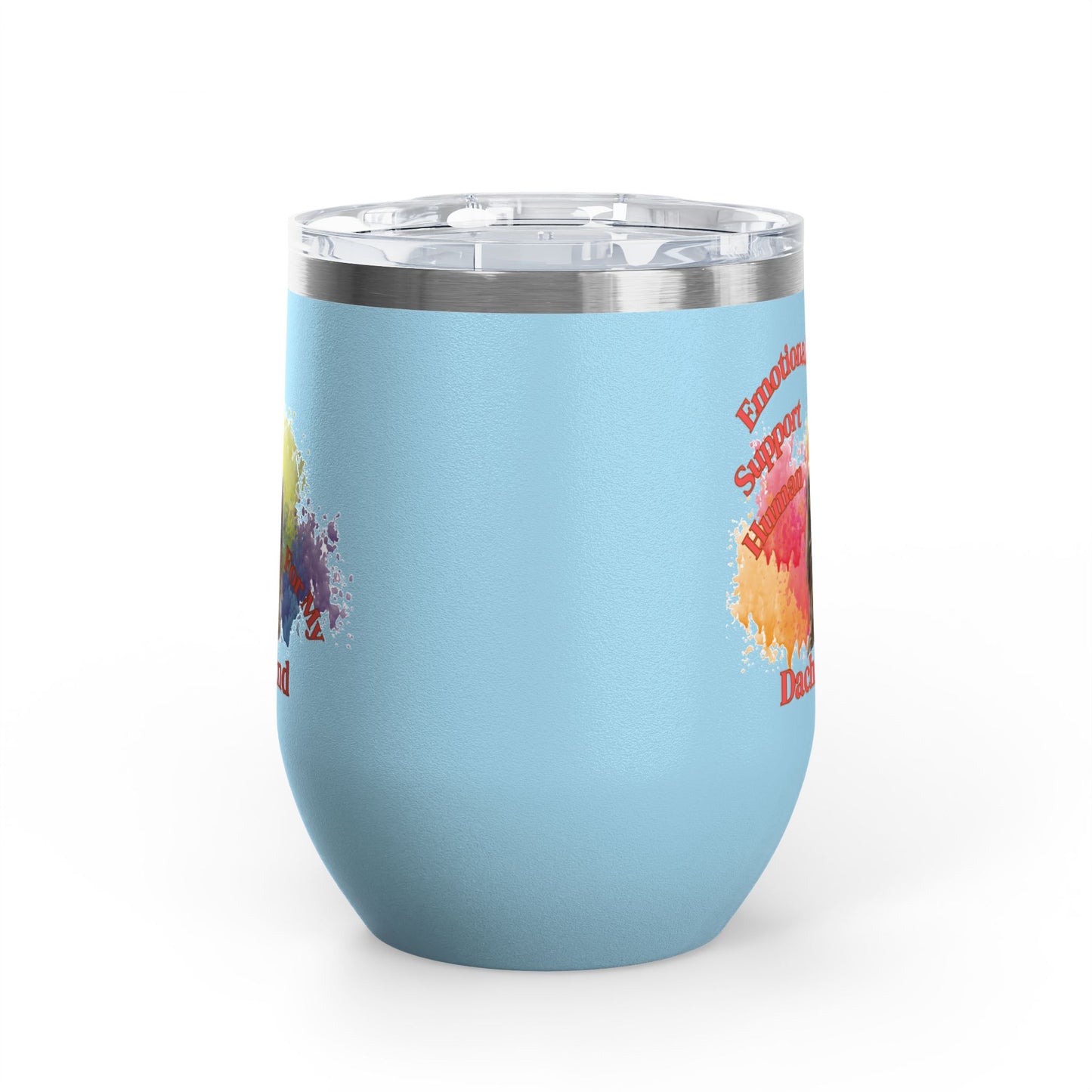 Emotional Support Human for my Dachshund Wine Tumbler