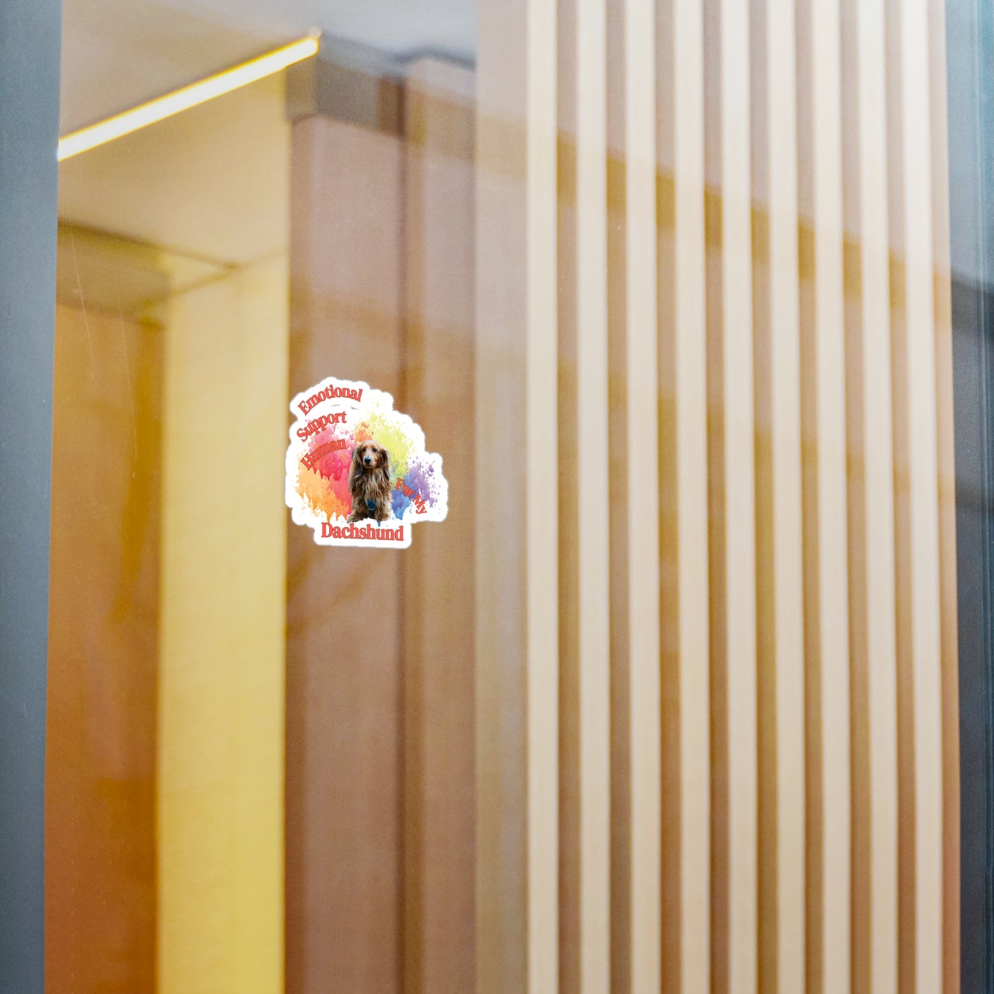 Emotional Support Human for my Dachshund Sticker