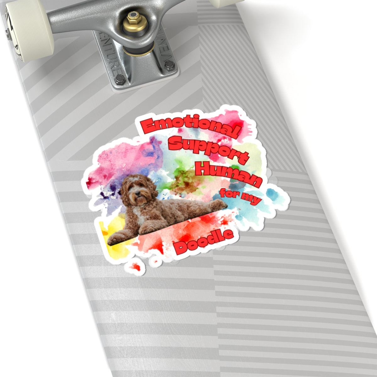 Emotional Support Human for my Doodle Dog Sticker