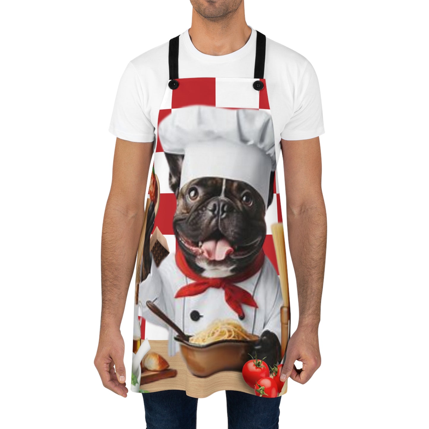 French Bulldog italian chef Apron (AOP)