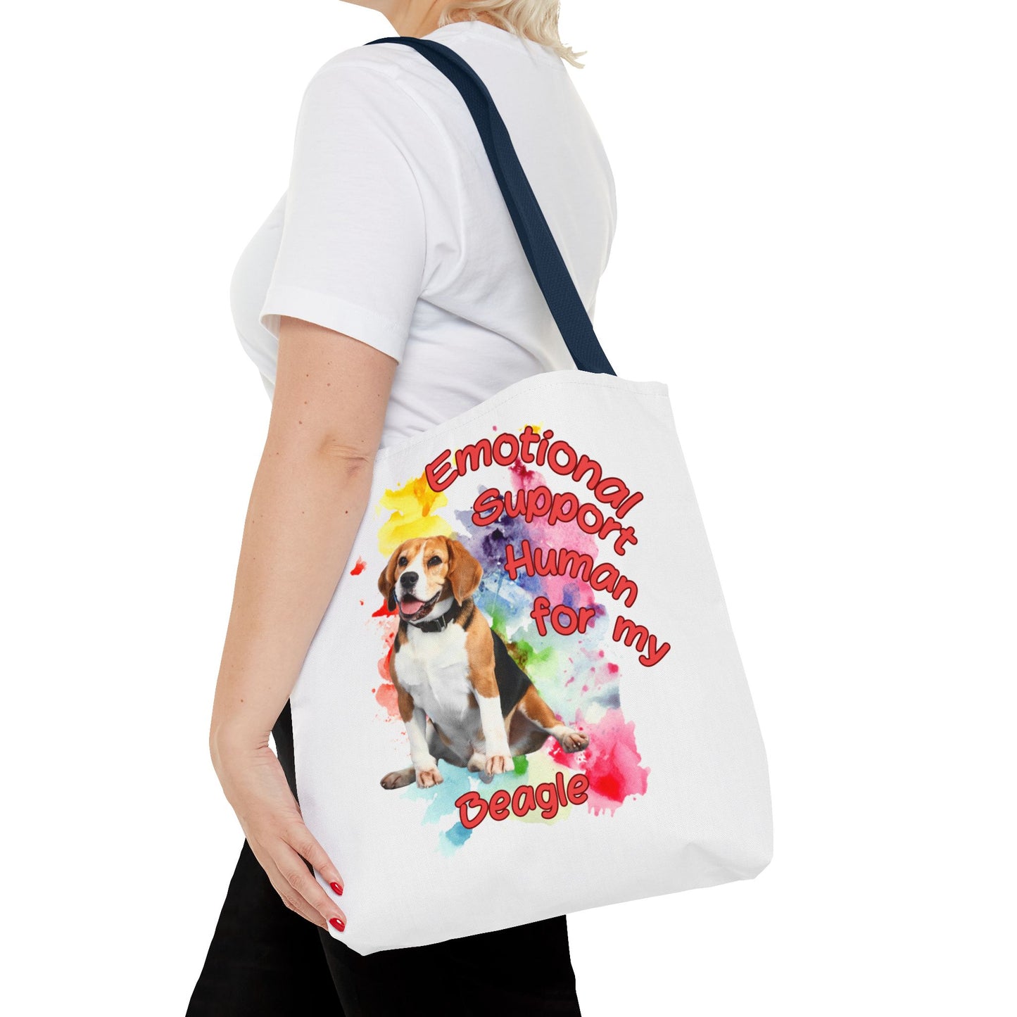Emotional Support Human for my Beagle Tote Bag