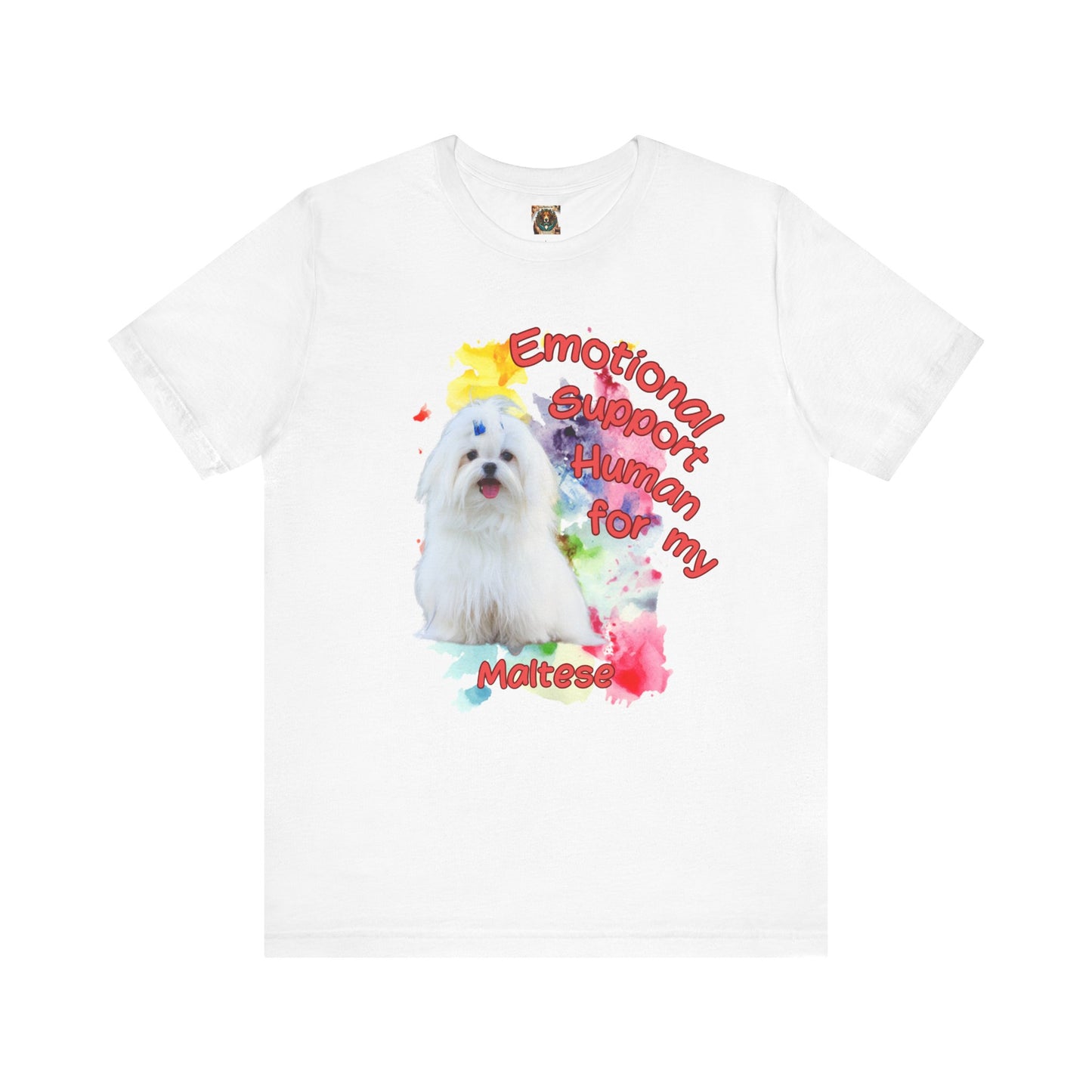 Emotional Support Human Maltese Tee
