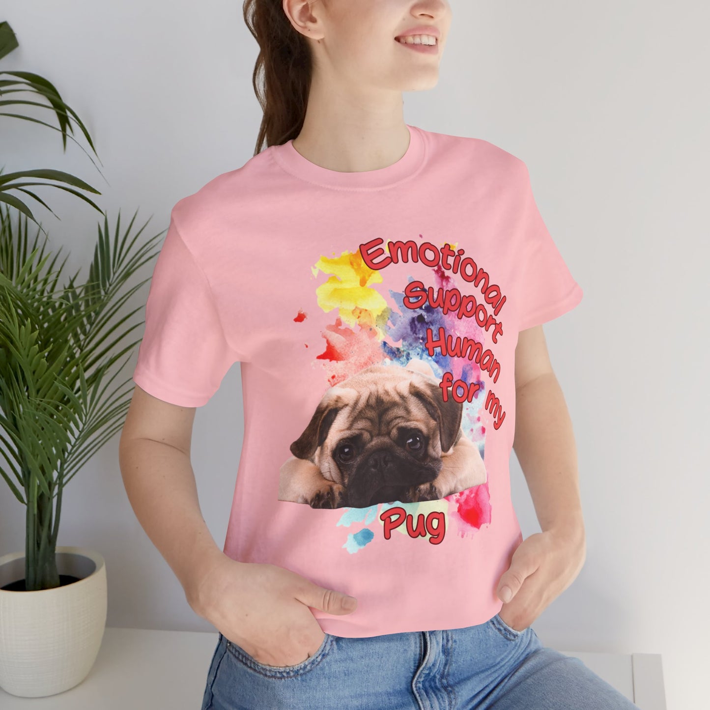 Emotional Support Human Pug Tee