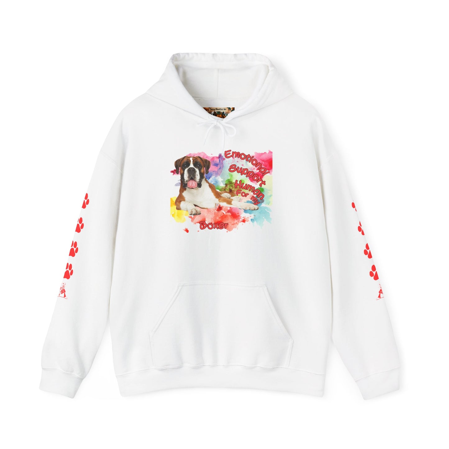 Emotional Support Human for my Boxer Hoodie