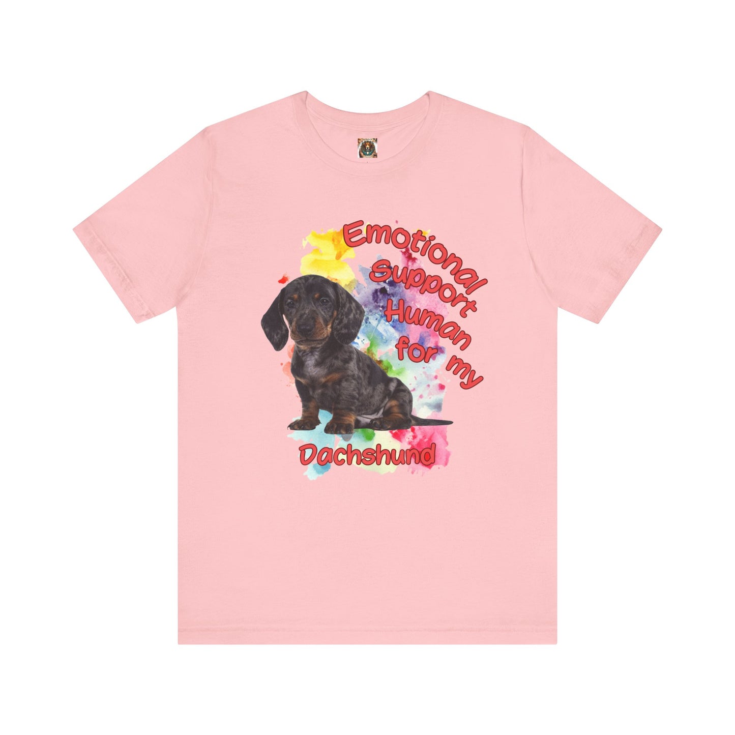 Emotional Support Human Dachshund Tee for Dog Lovers