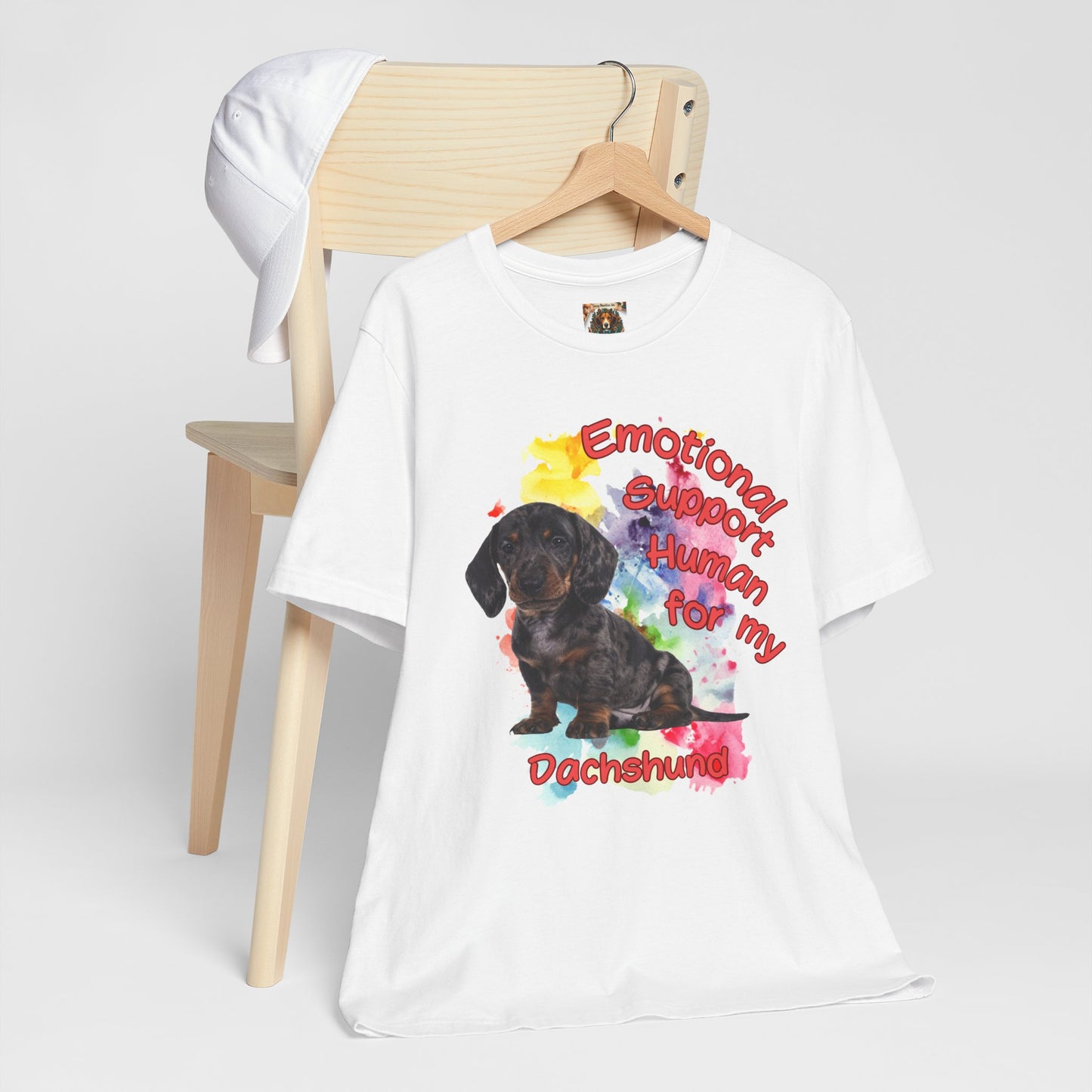 Emotional Support Human Dachshund Tee for Dog Lovers