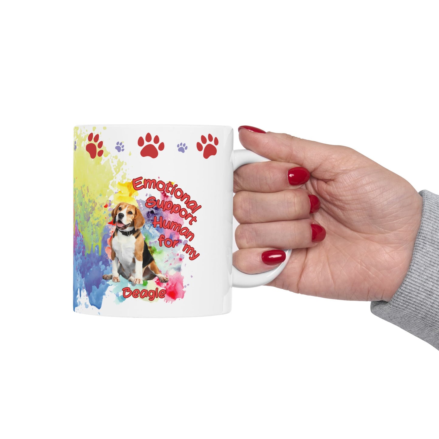 Emotional Support Human for my Beagle Coffee Mug