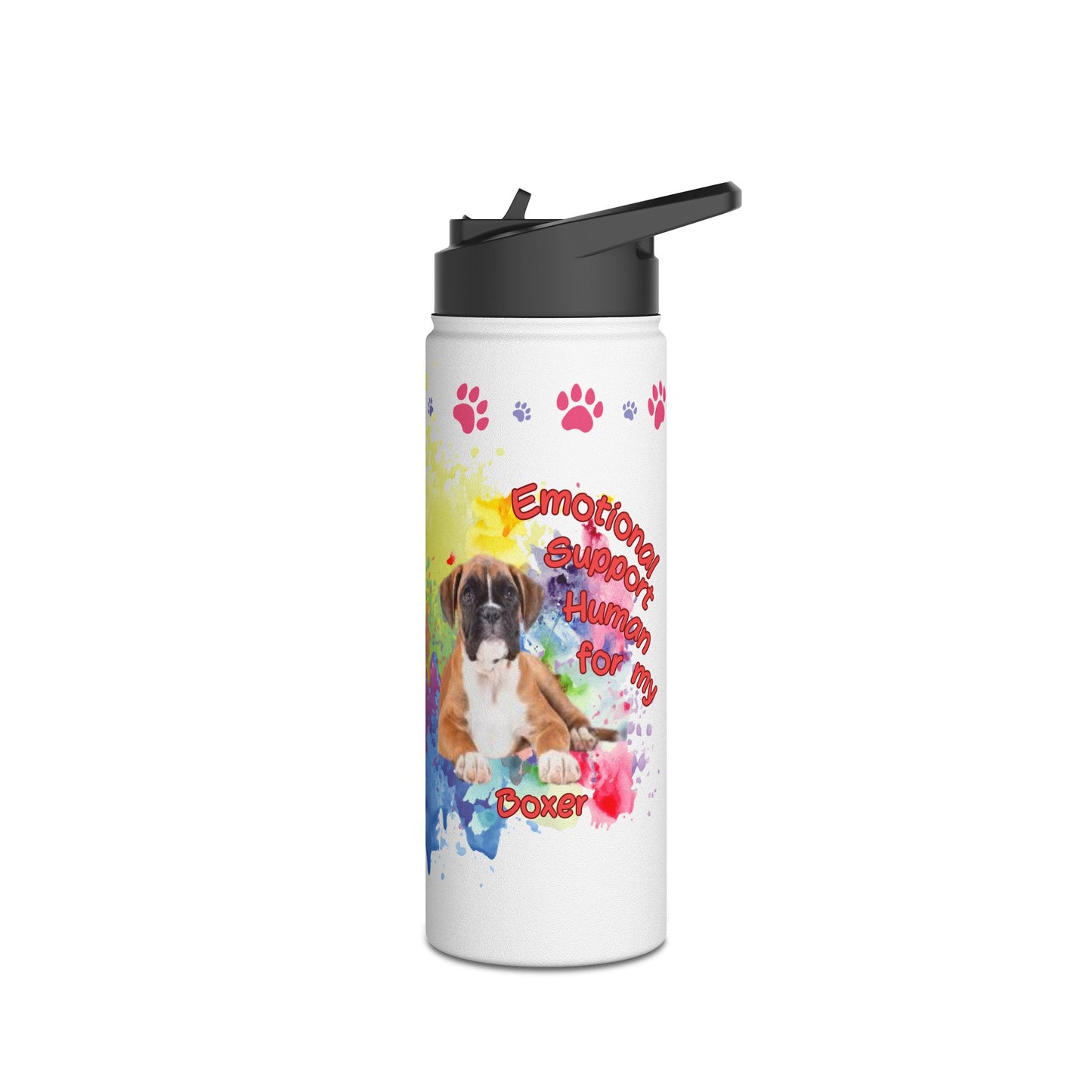 Emotional Support Human for my Boxer Sprots Water Bottle