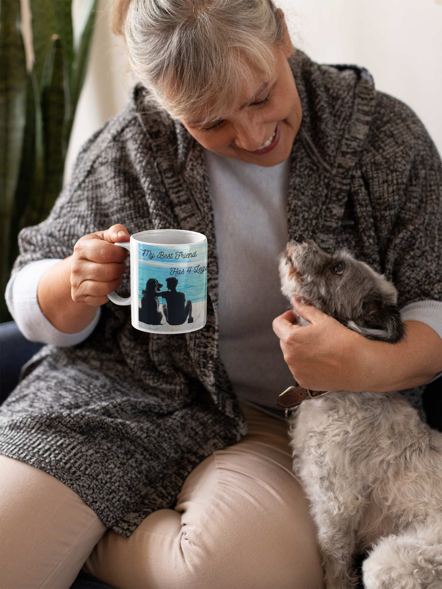 My best friend has 4 legs Ceramic Mug 11oz