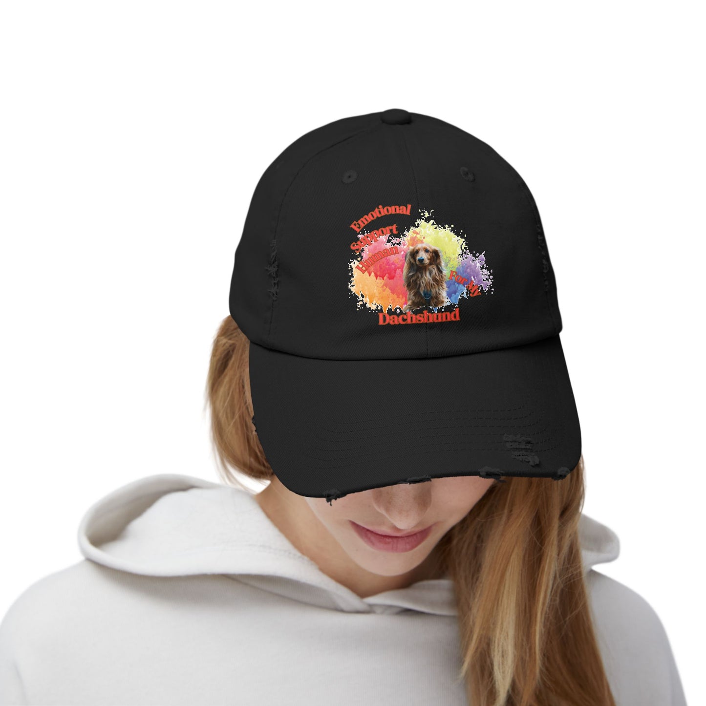 Emotional Support Human for my Dachshund long hair hat