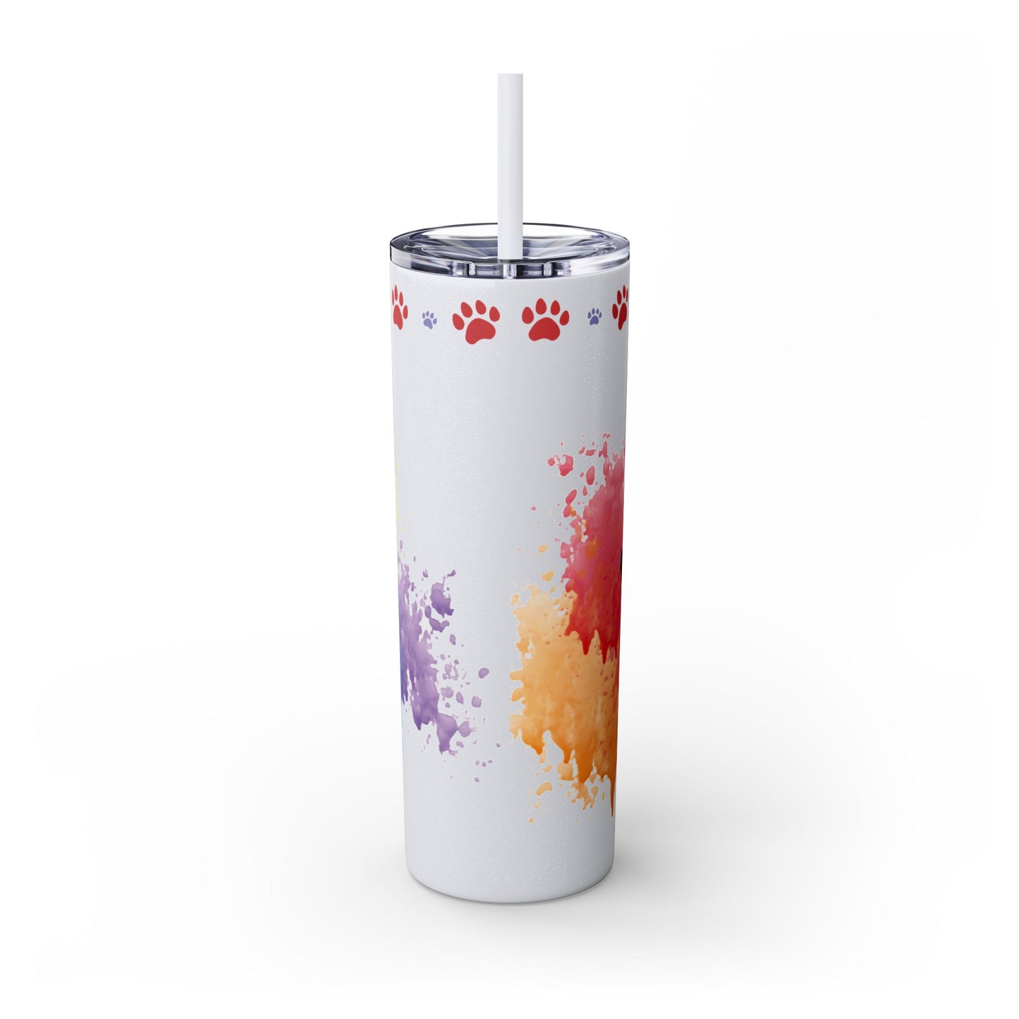 Emotional Support Human for French Bulldog Skinny Tumbler