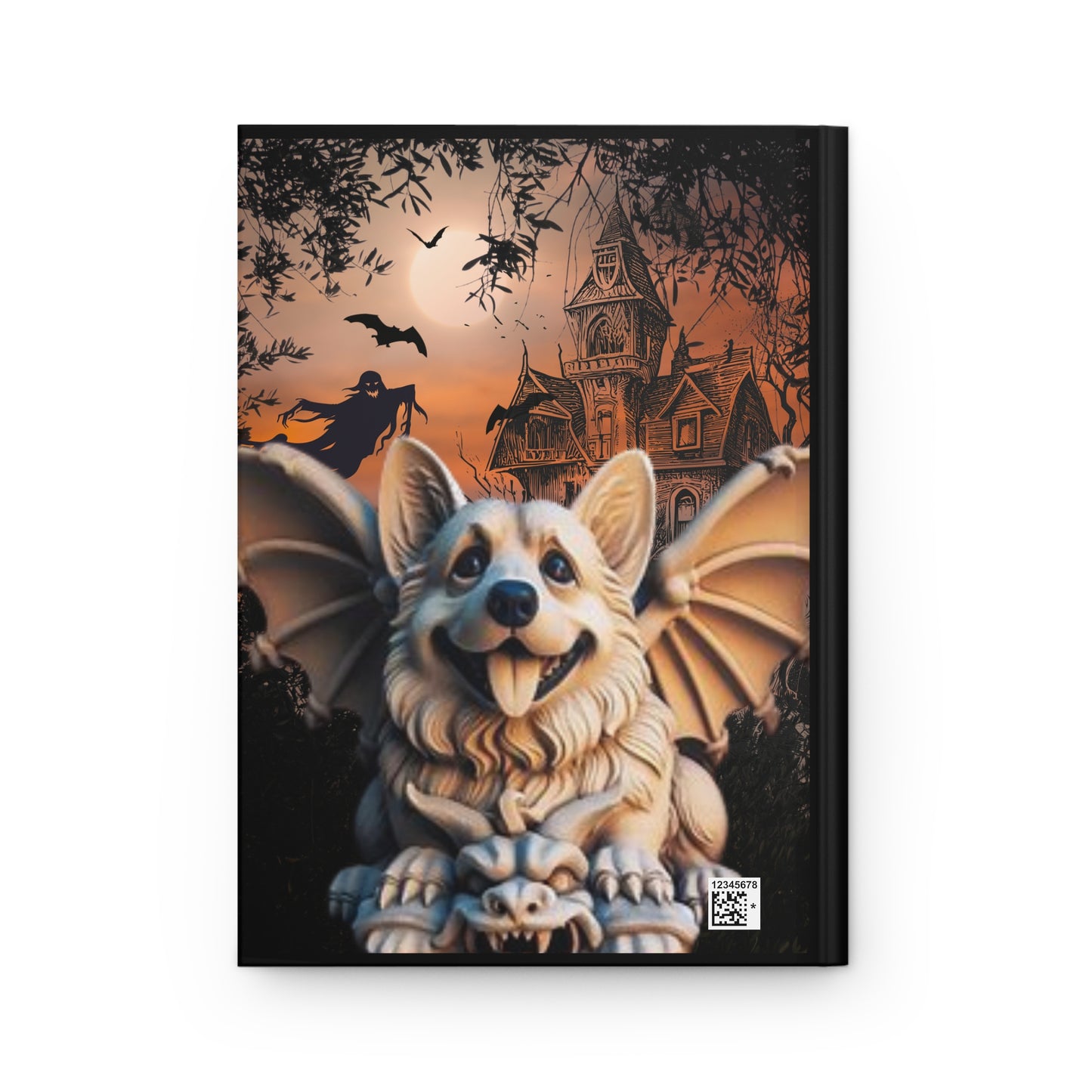 Corgi Gargoyle Hardcover Journal