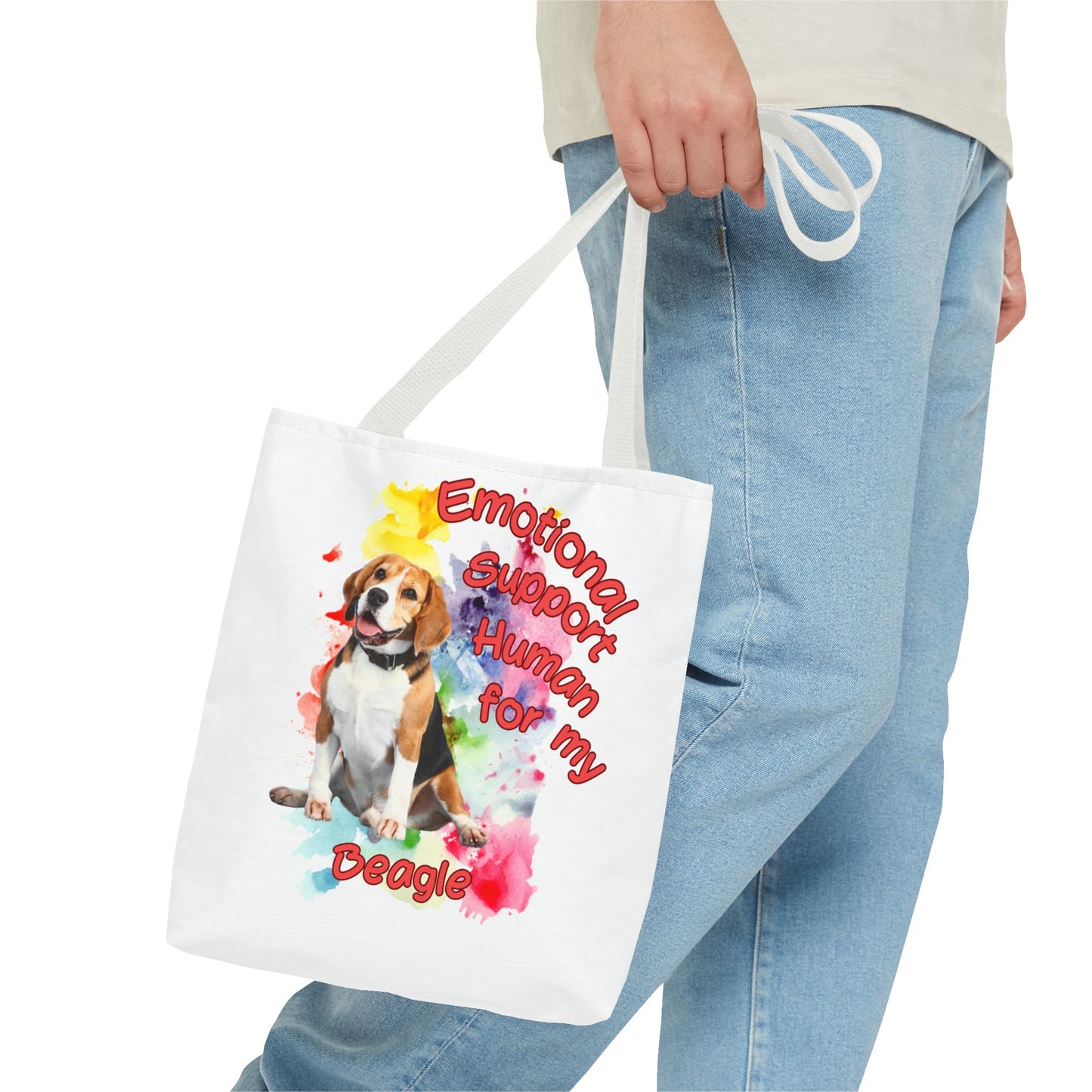 Emotional Support Human for my Beagle Tote Bag