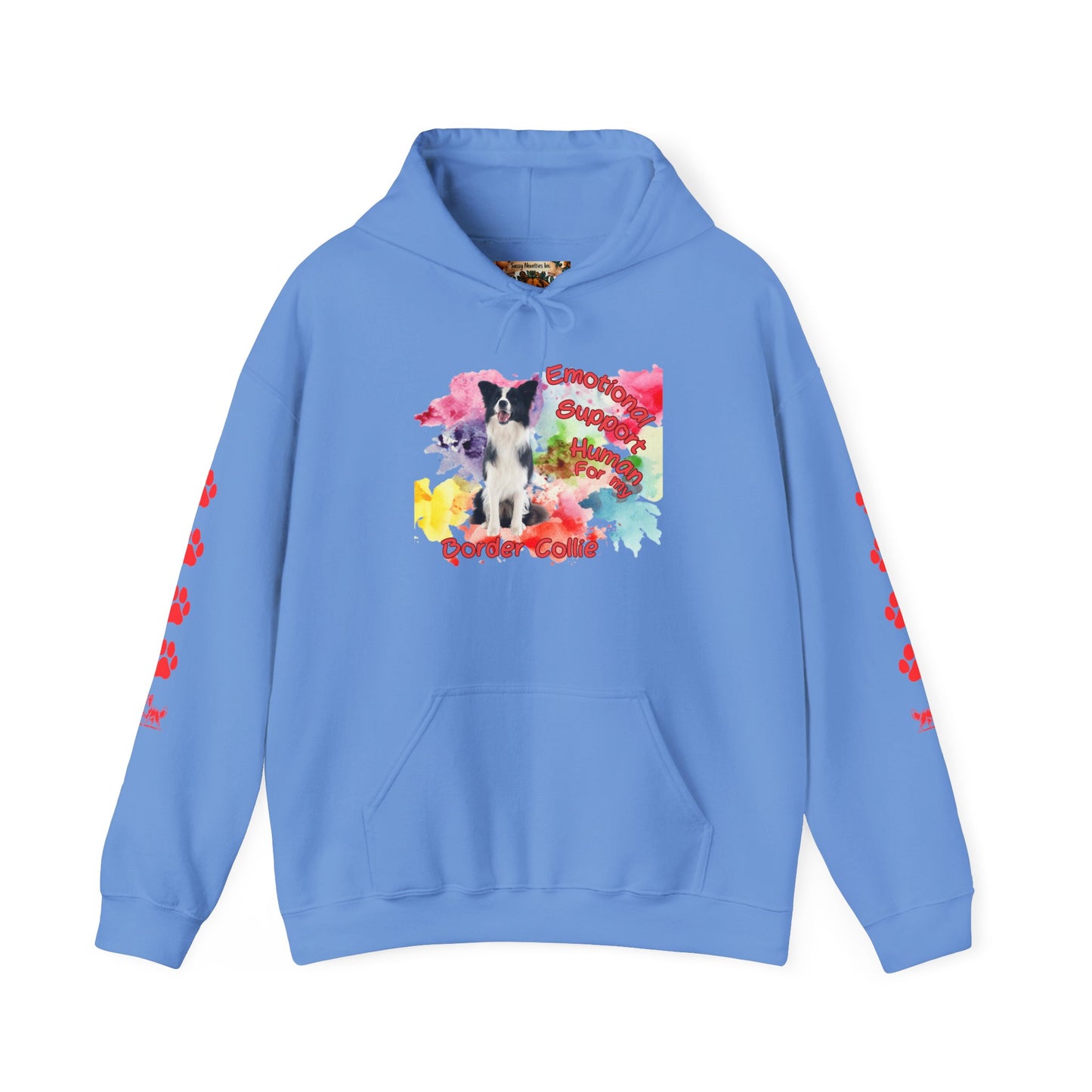 Emotional Support Human for my Border Collie Hoodie