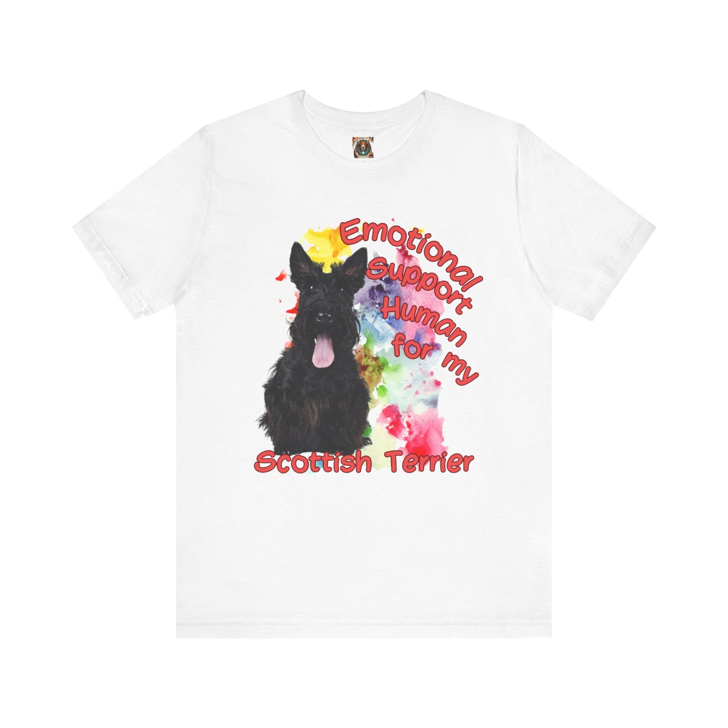 Emotional Support Human for Scottish Terrier Lovers tee