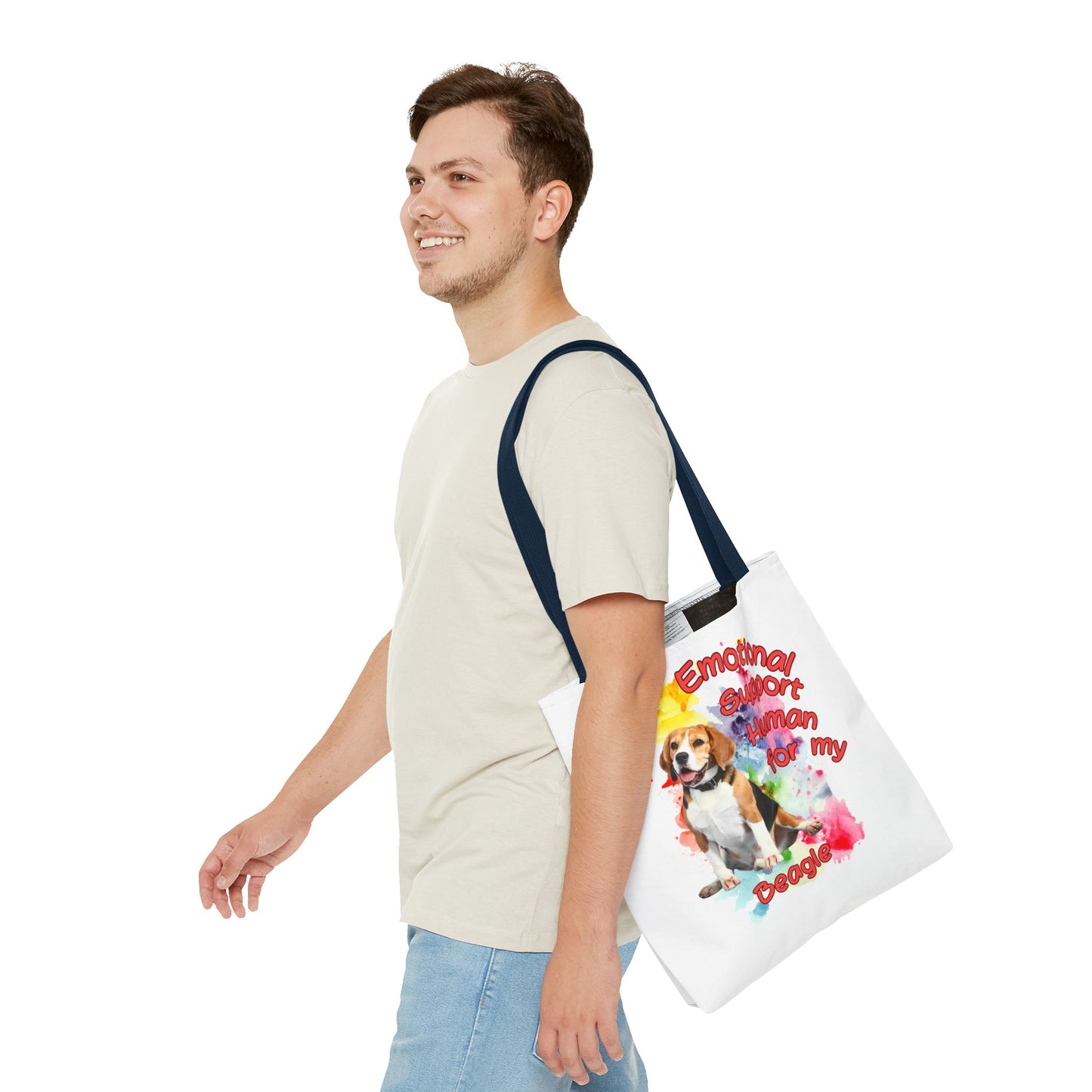Emotional Support Human for my Beagle Tote Bag