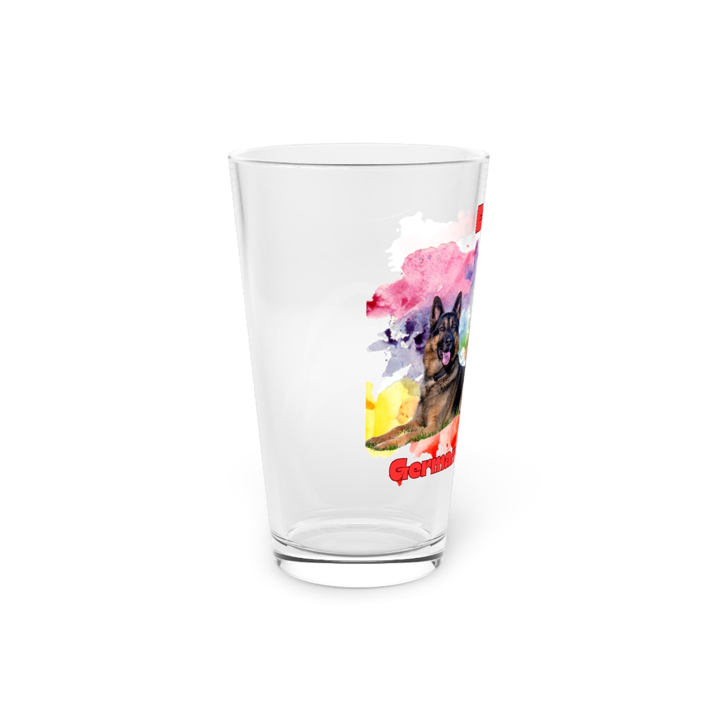 Emotional Support Human for my German Shepherd Pint Glass