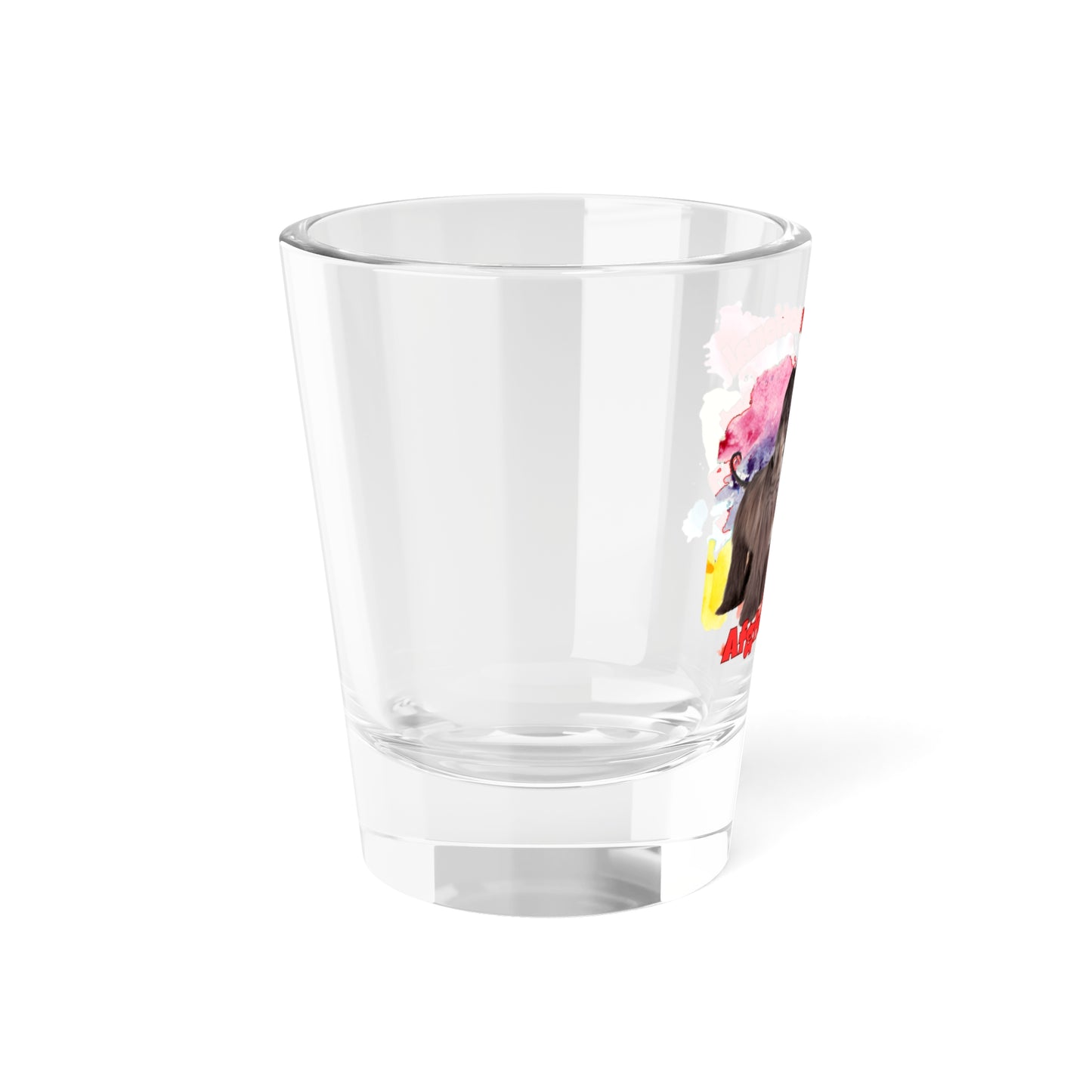 Emotional Support Human for my Afghan Hound shot glass