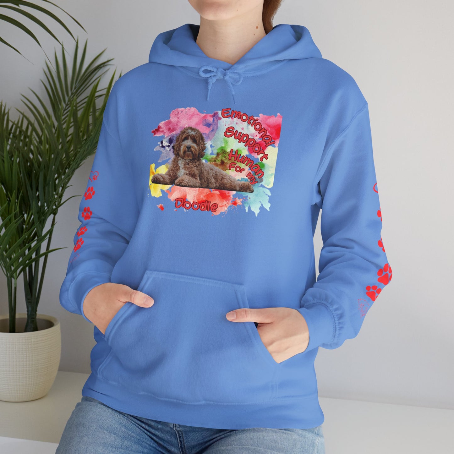 Emotional Support Human for my Doodle Hoodie