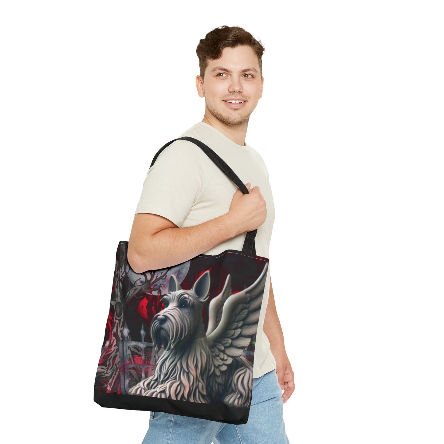 Scottish terrier Gargoyle Tote Bag