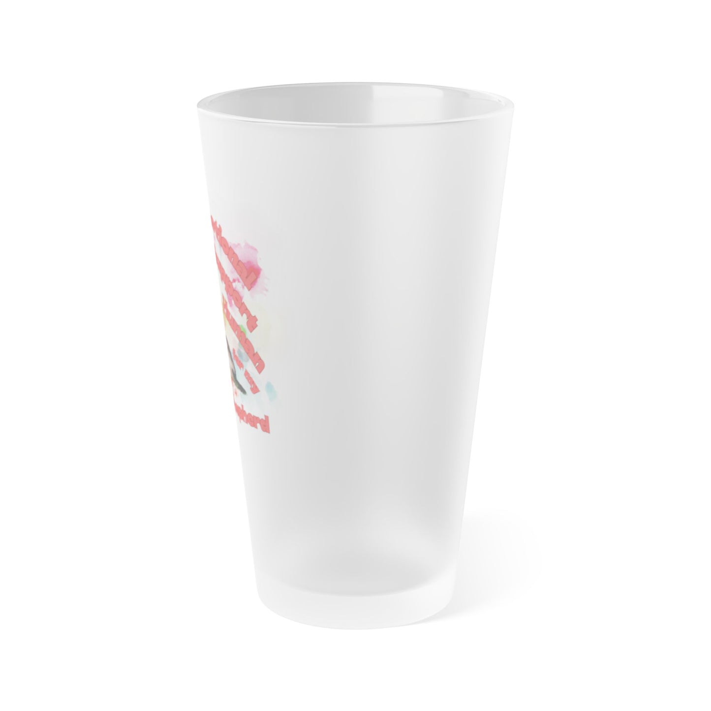 Emotional Support Human for my German Shepherd Frosted Pint Glass