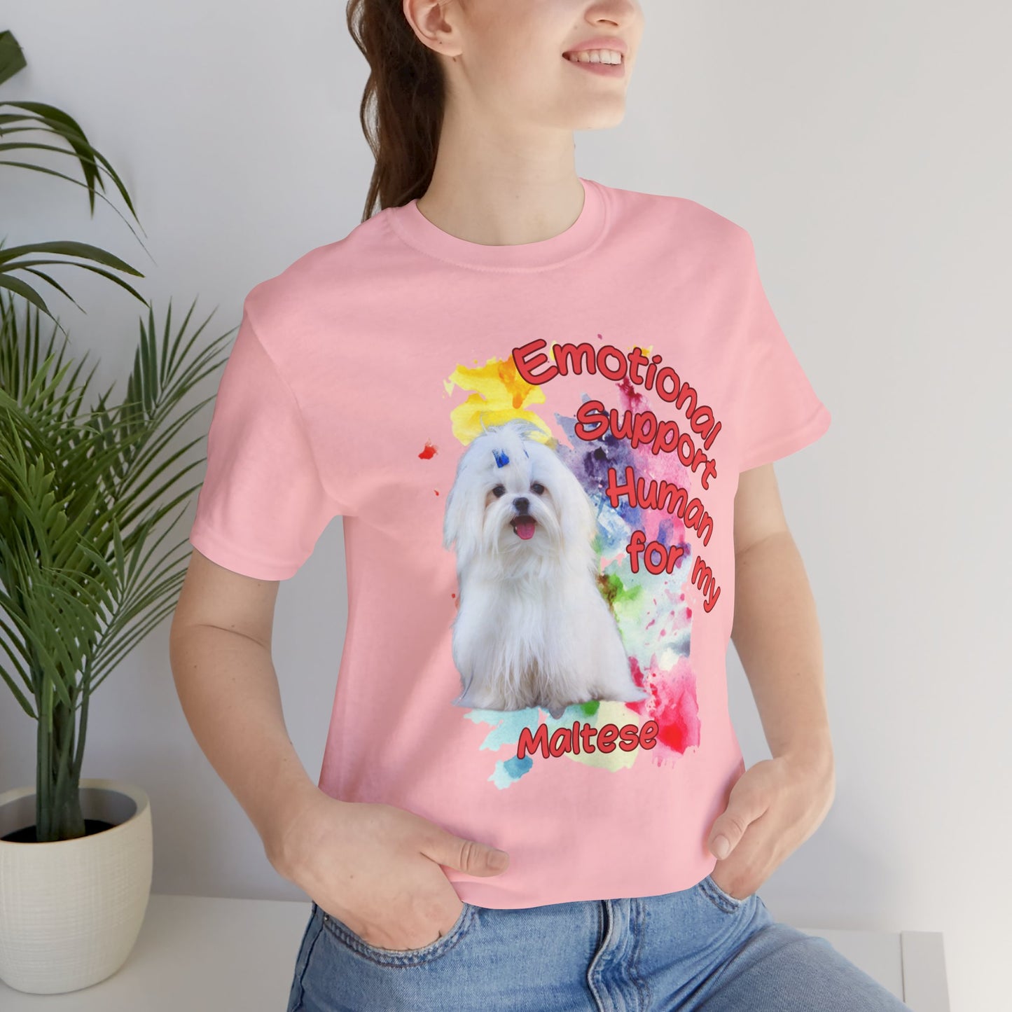 Emotional Support Human Maltese Tee