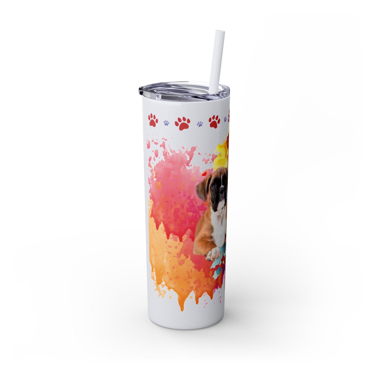 Emotional Support Human for my Boxer skinny tumbler