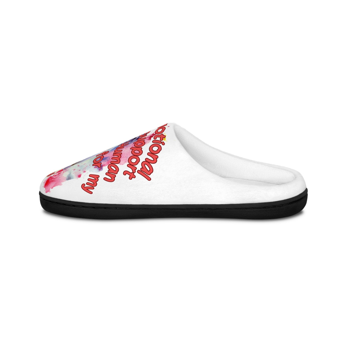Emotional Support Human Women's Indoor Slipper - Corgi Design