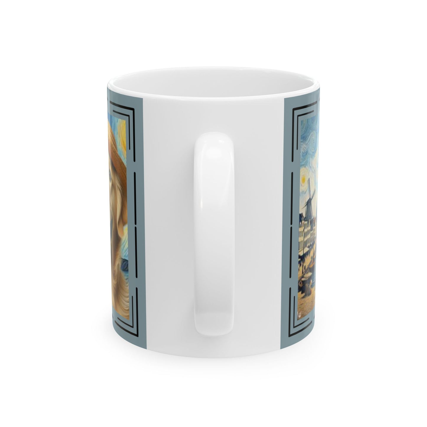 Golden Retriever Van Gogh Ceramic Mug 11oz