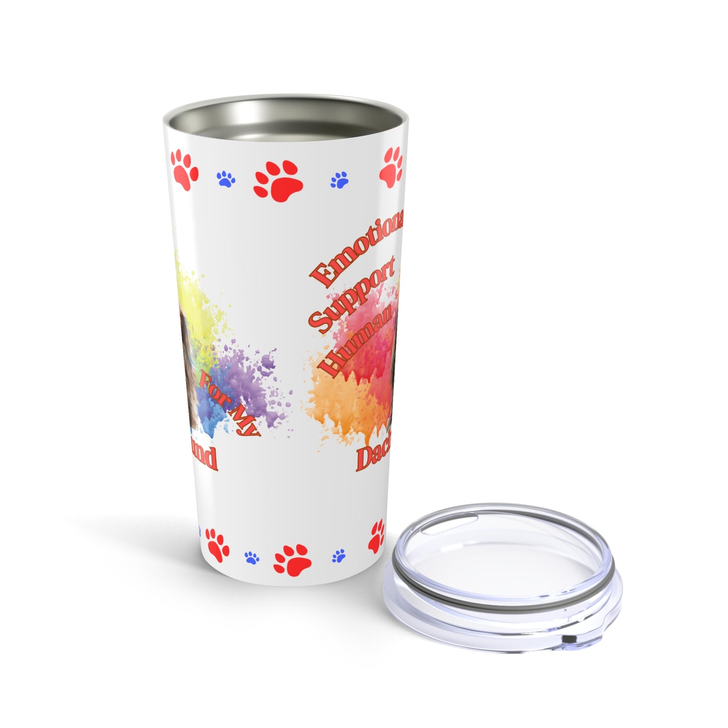 Emotional Support Human for my Dachshund Coffee tumbler