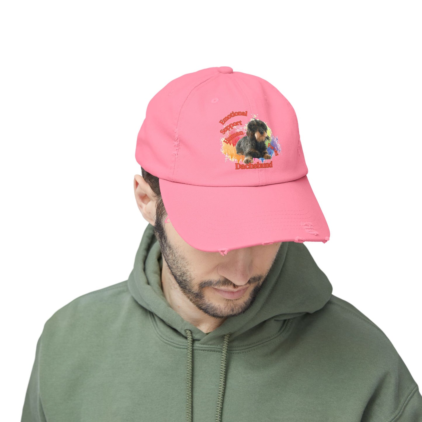 Emotional Support Human for my Dachshund wire haired hat