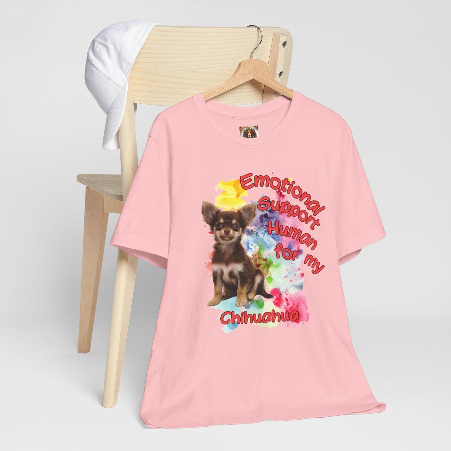 Emotional Support Human Chihuahua T-Shirt for Pet Lovers