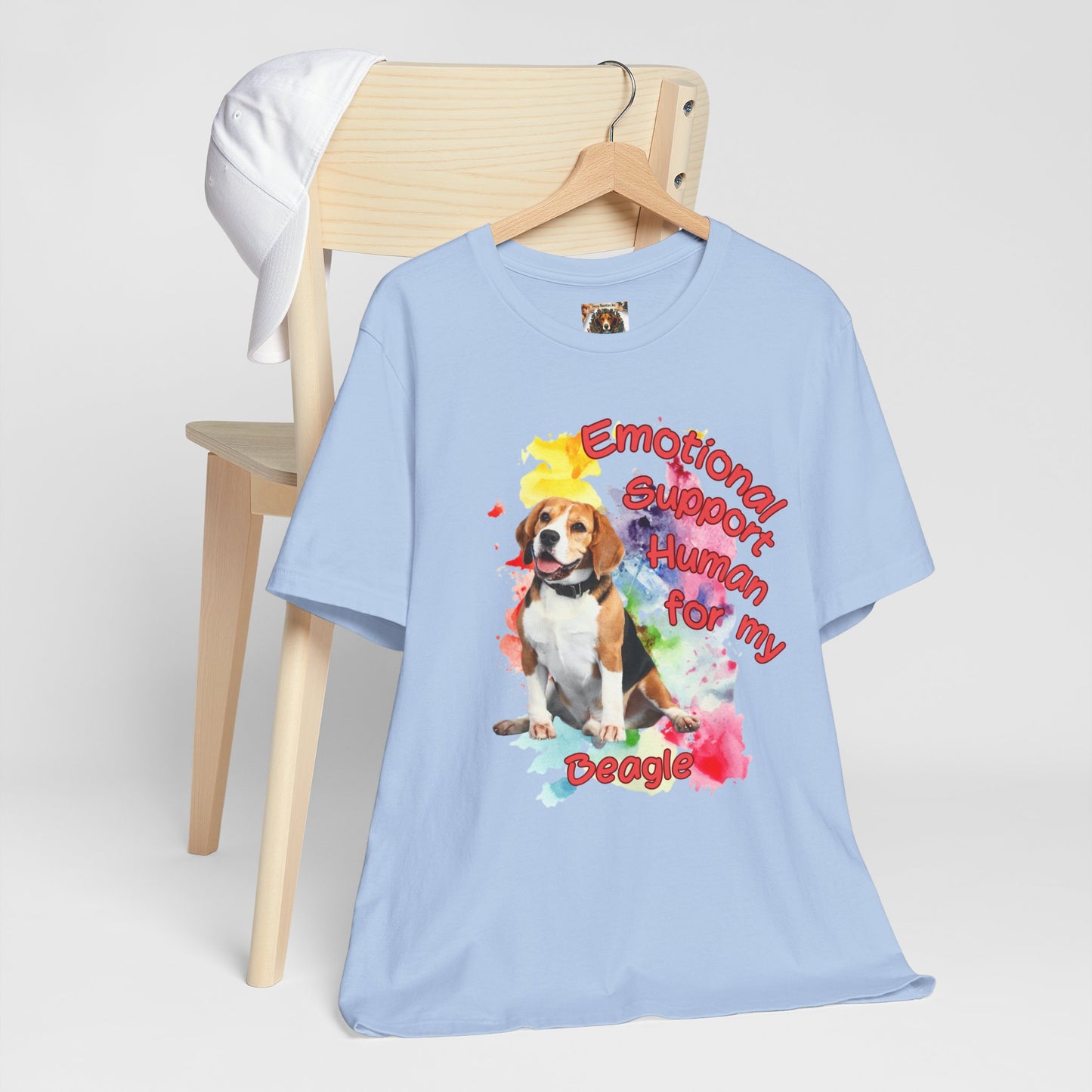 Emotional Support Human Beagle Tee - Unisex Jersey Short Sleeve Dog Lover Shirt