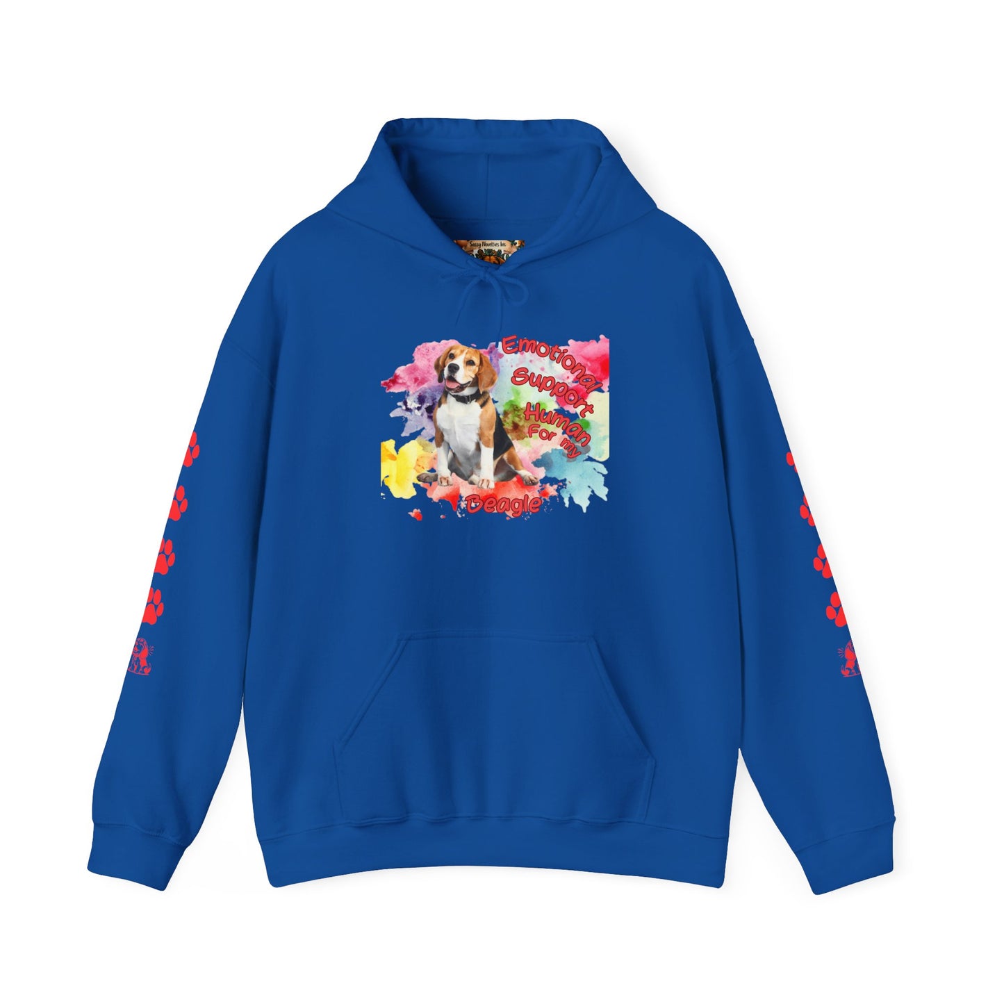 Cozy Emotional Support Human Hoodie for Beagle, Dog lovers comfort wear