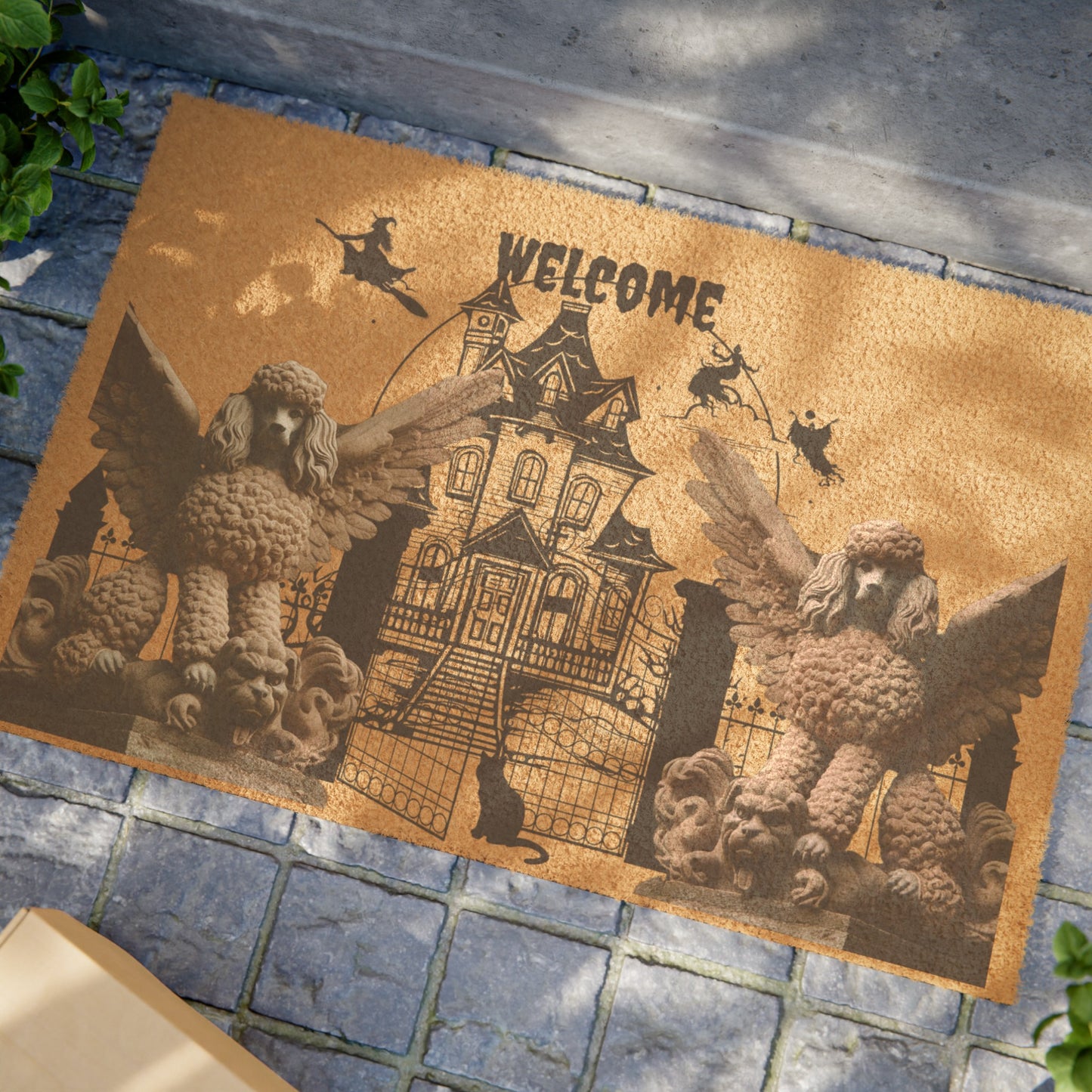 Poodle Gargoyle Doormat
