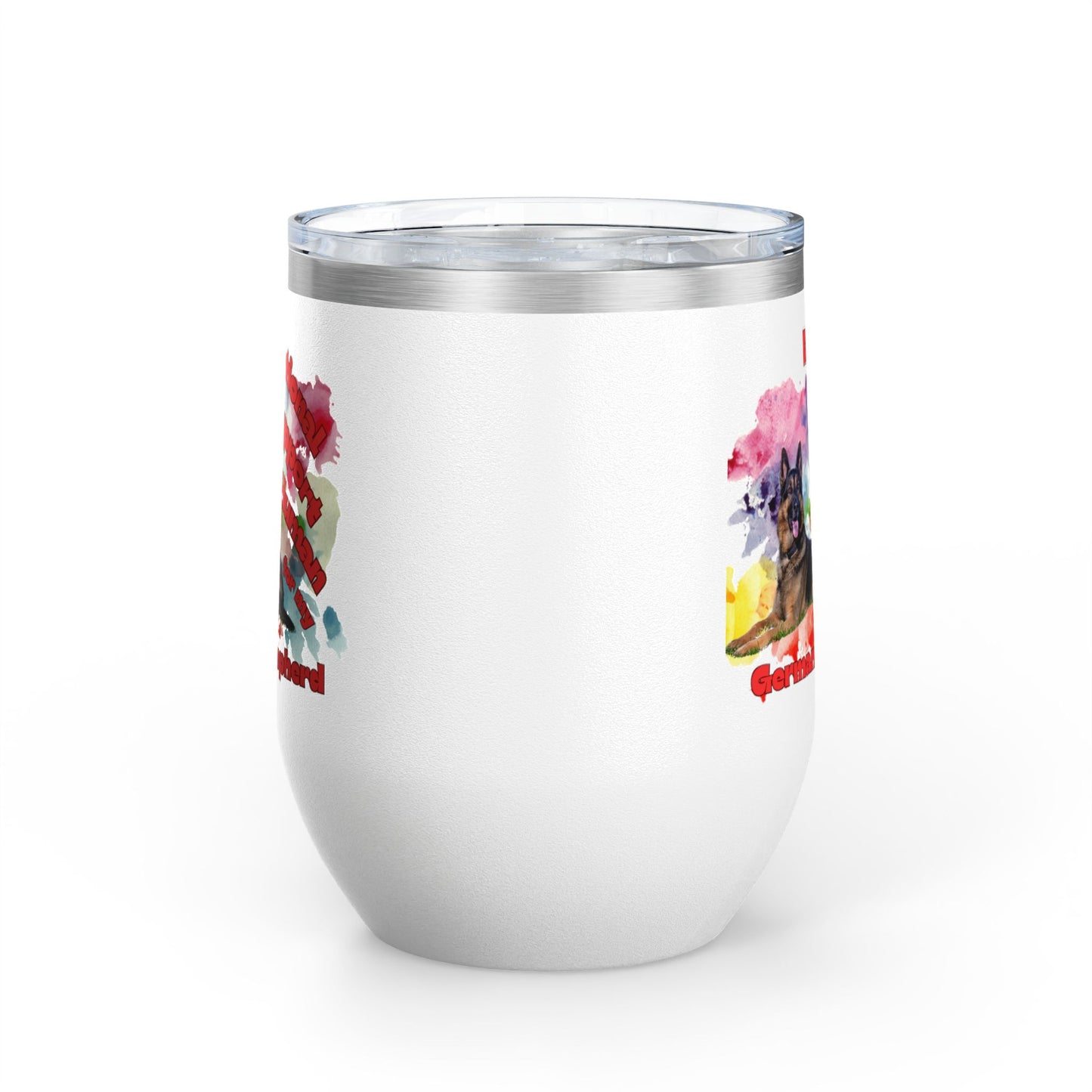 Emotional Support Human for my German Shepherd Wine Ciller Tumbler