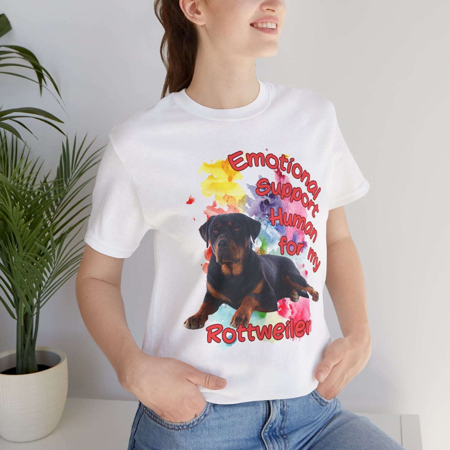 Emotional Support Human Rottweiler Tee