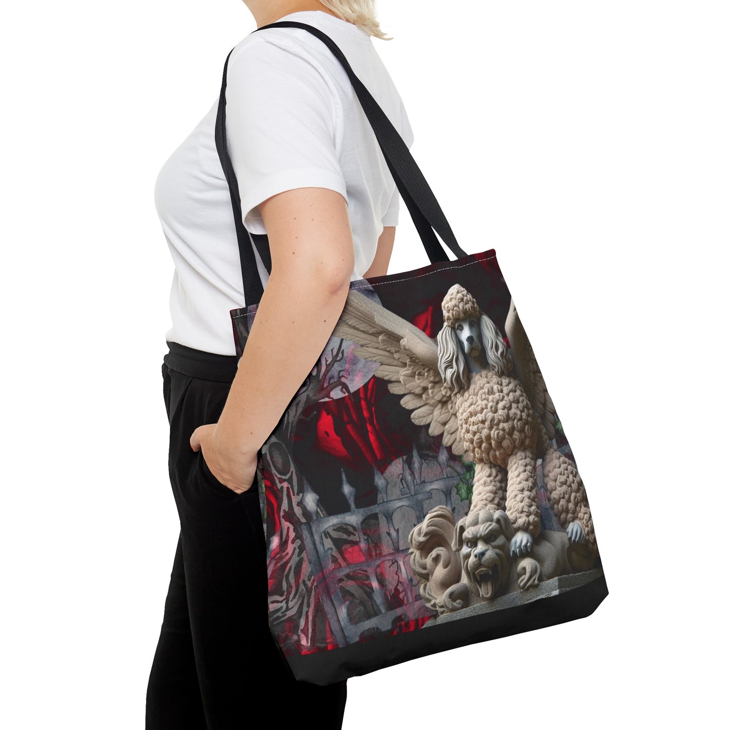 Poodle gargoyle Tote Bag