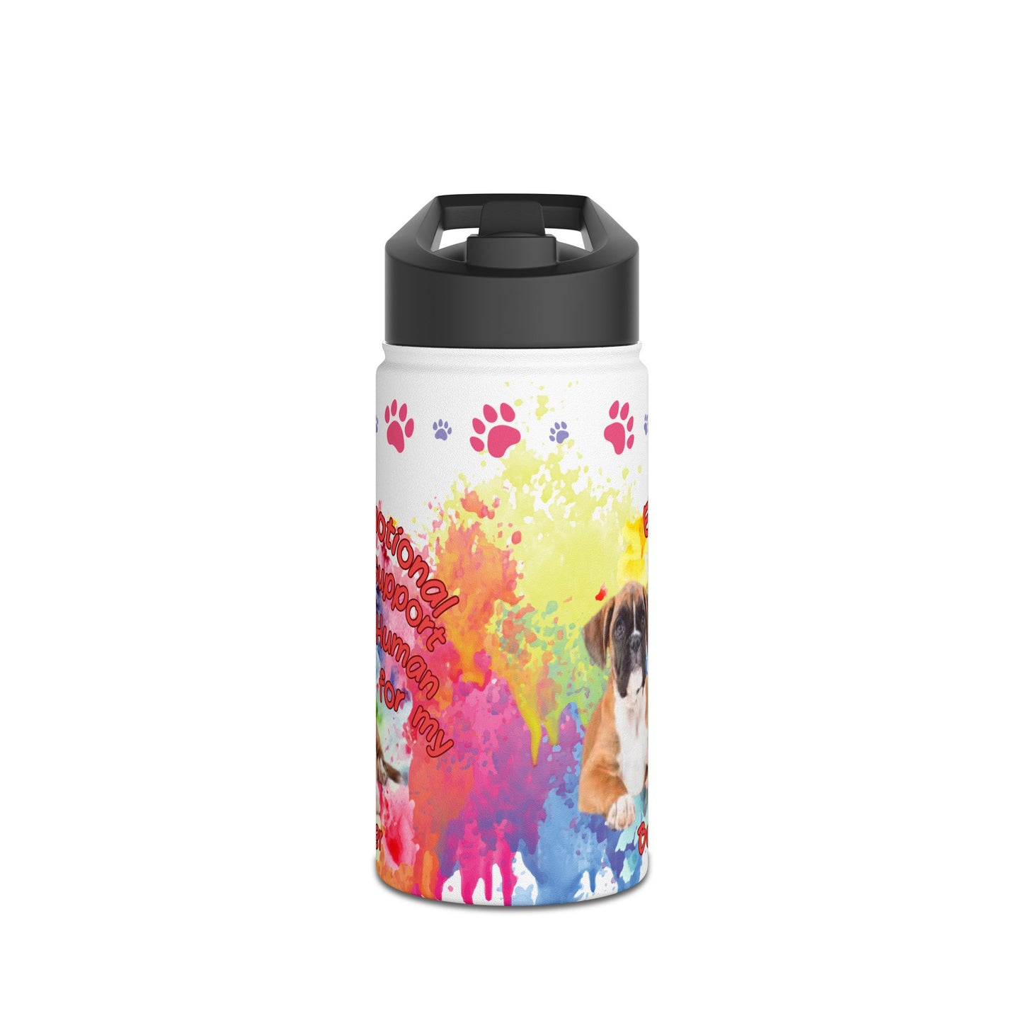 Emotional Support Human for my Boxer Sprots Water Bottle