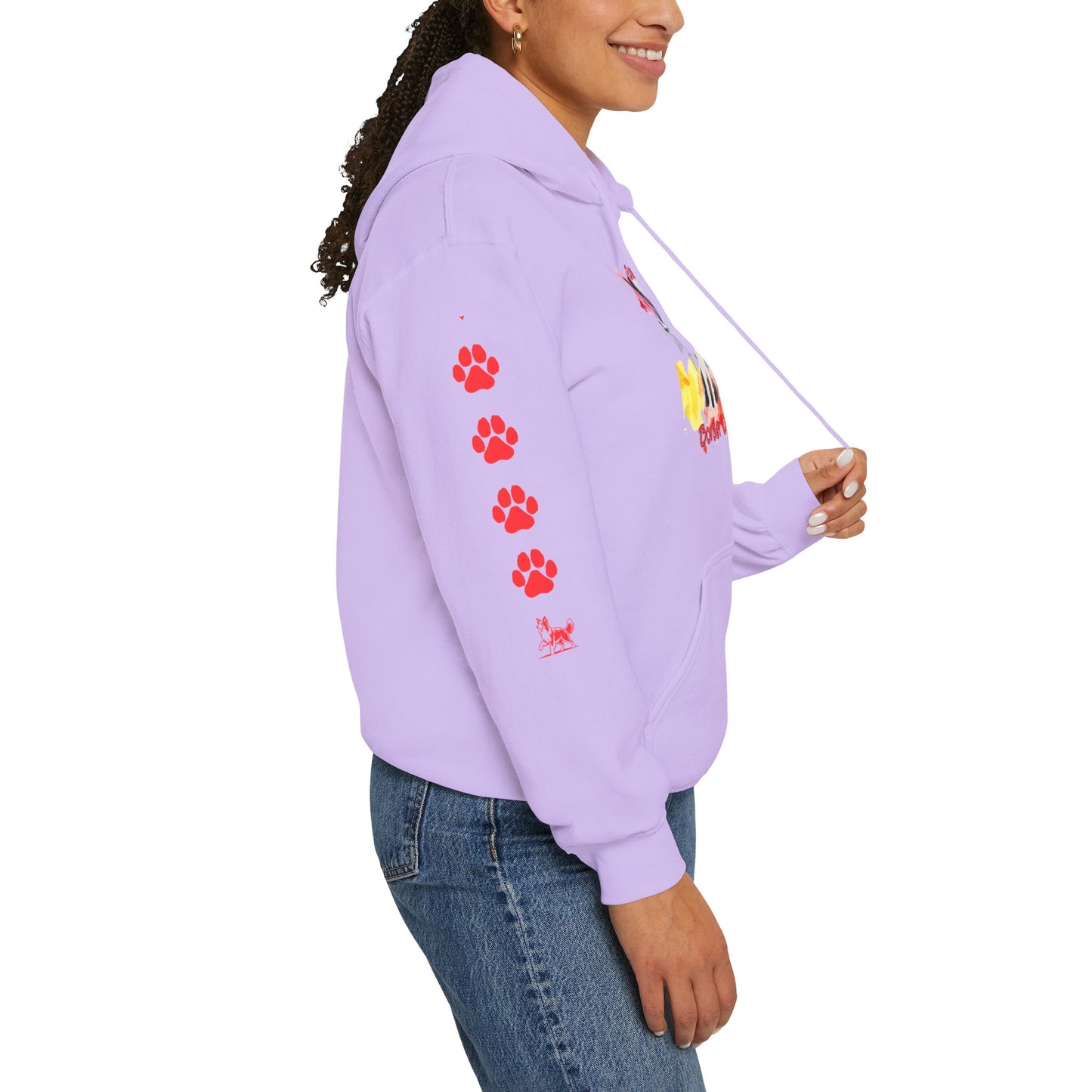 Emotional Support Human for my Border Collie Hoodie