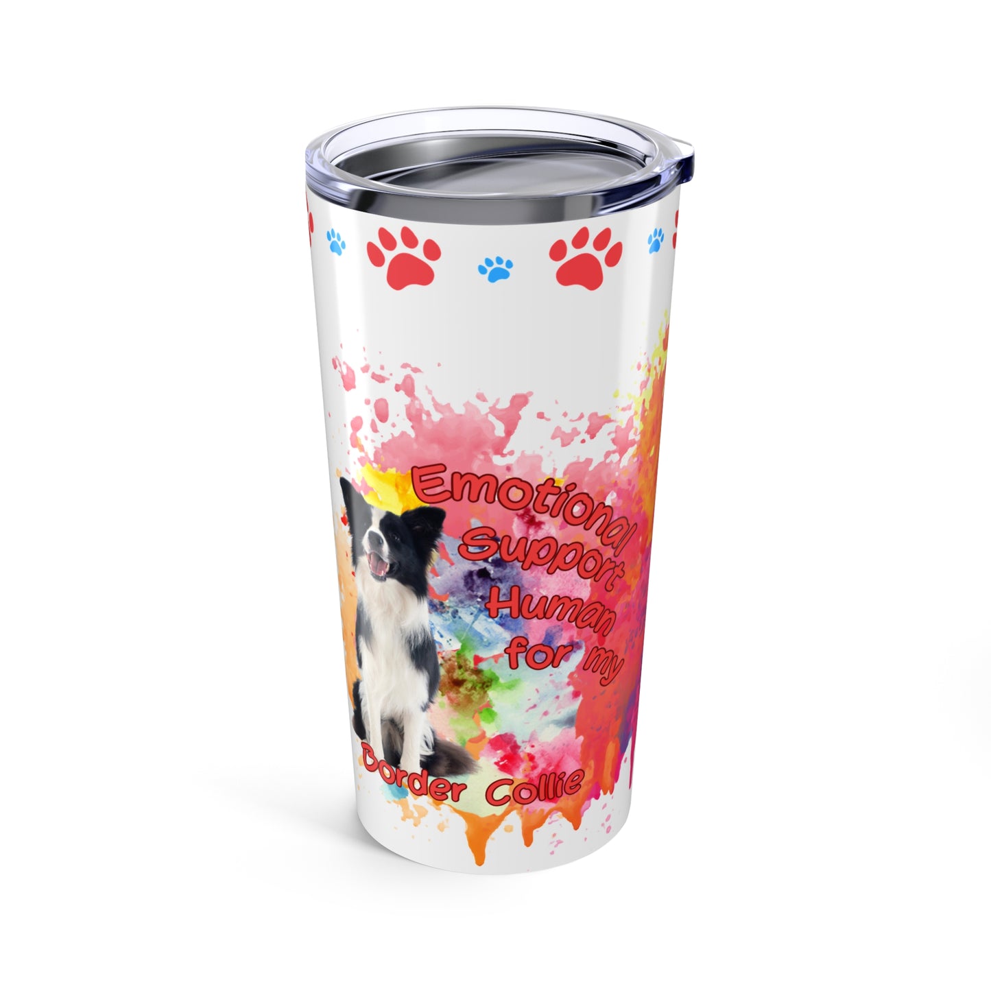 Emotional Support Human for my border collie Coffee Tumbler