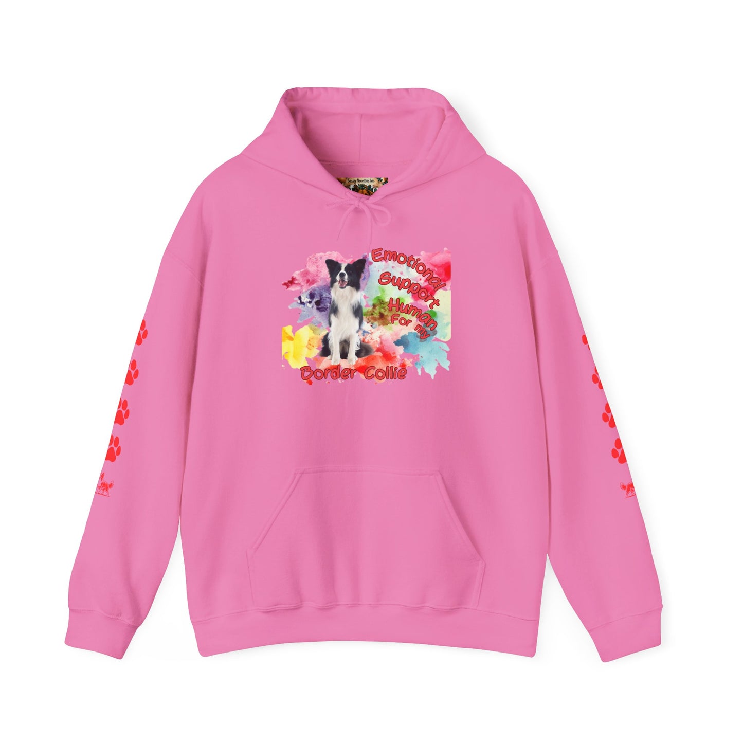 Emotional Support Human for my Border Collie Hoodie