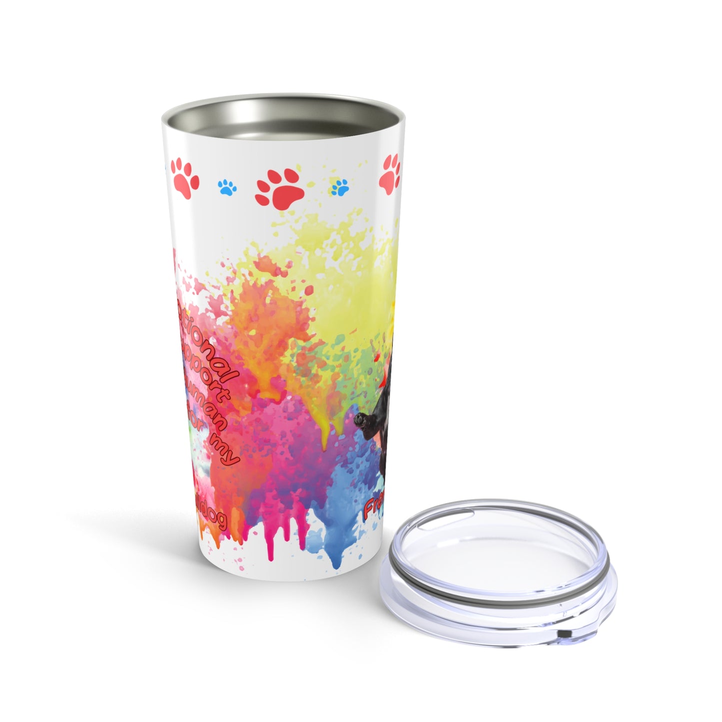 Emotional Support Human for my French Bulldog Coffee Tumbler