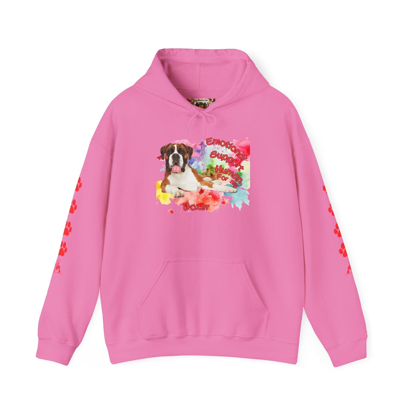 Emotional Support Human for my Boxer Hoodie